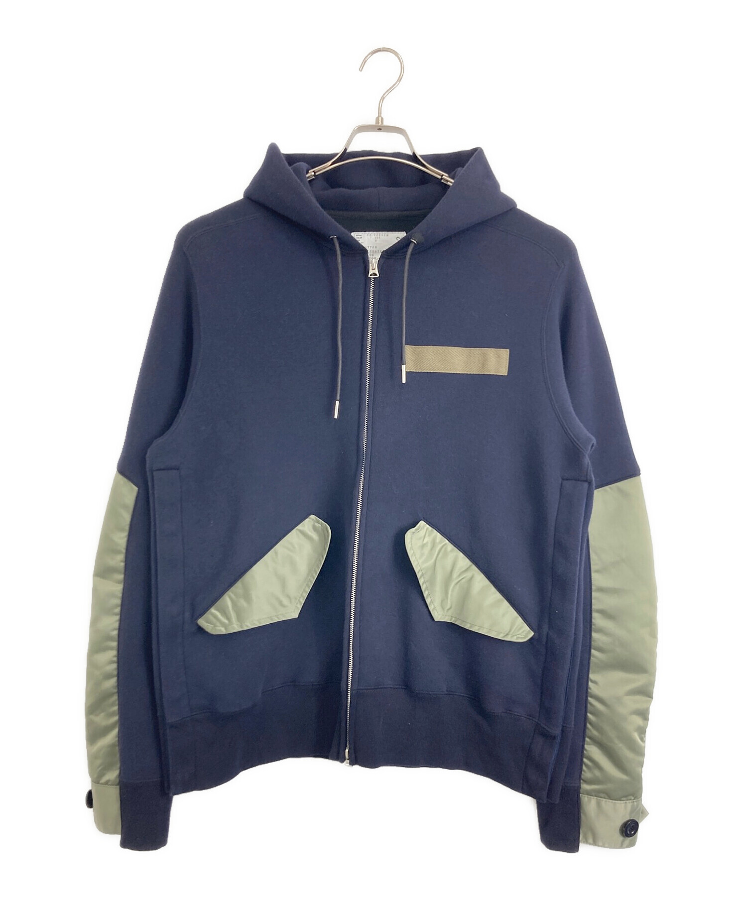 中古・古着通販】sacai (サカイ) Nylon Twill Mix Sponge Sweat