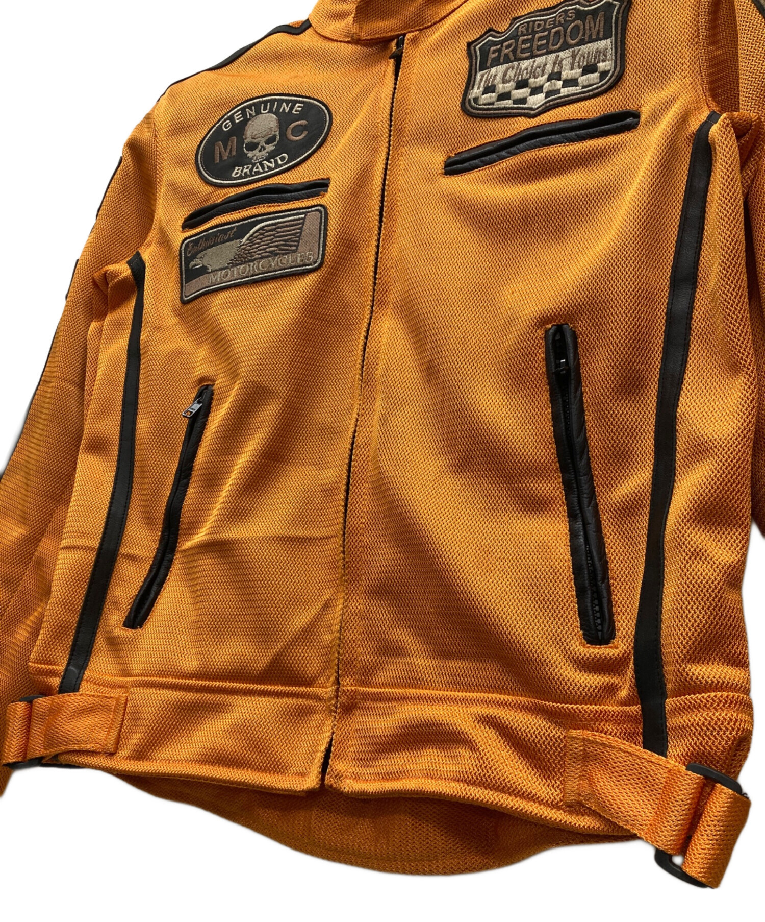 中古・古着通販】DEGNER (デグナー) ライダースジャケット オレンジ