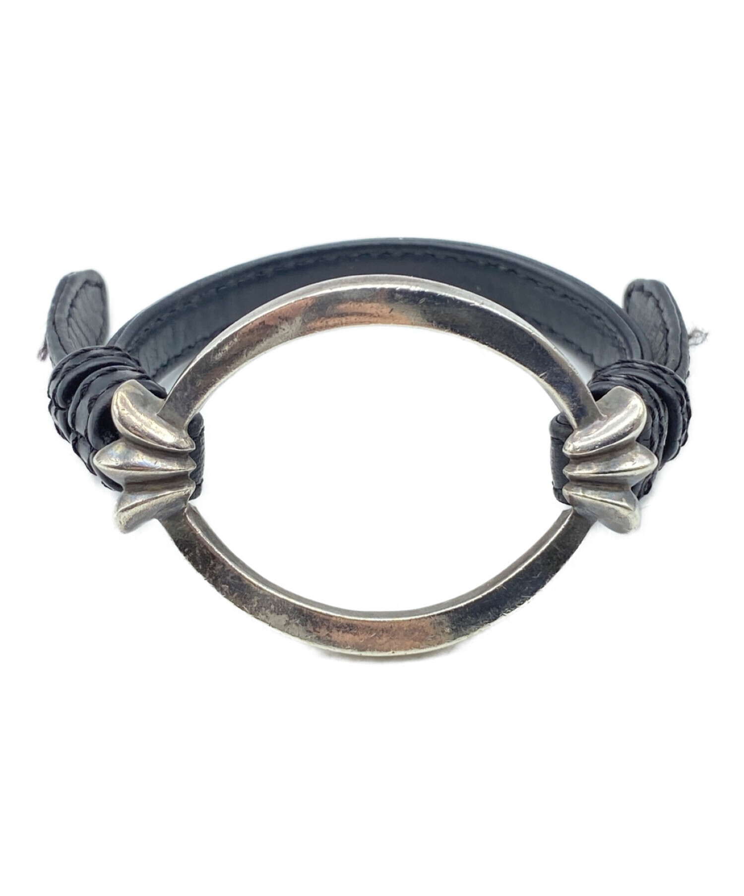 中古・古着通販】CHROME HEARTS (クロムハーツ) Open Oval Leather