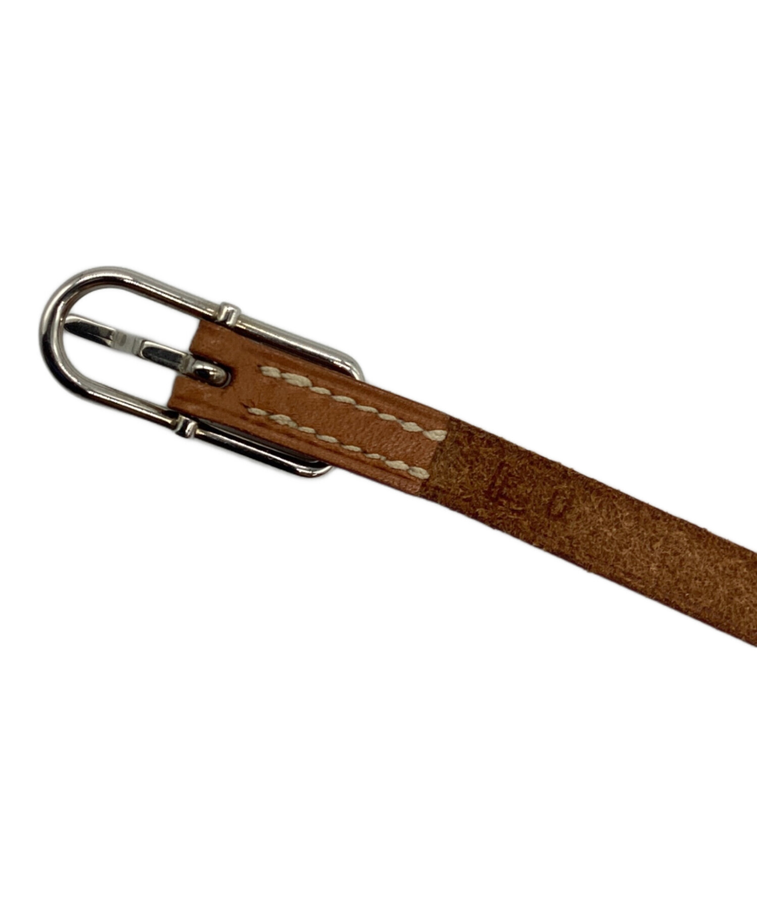 中古・古着通販】HERMES (エルメス) レザーブレスレット ブラウン