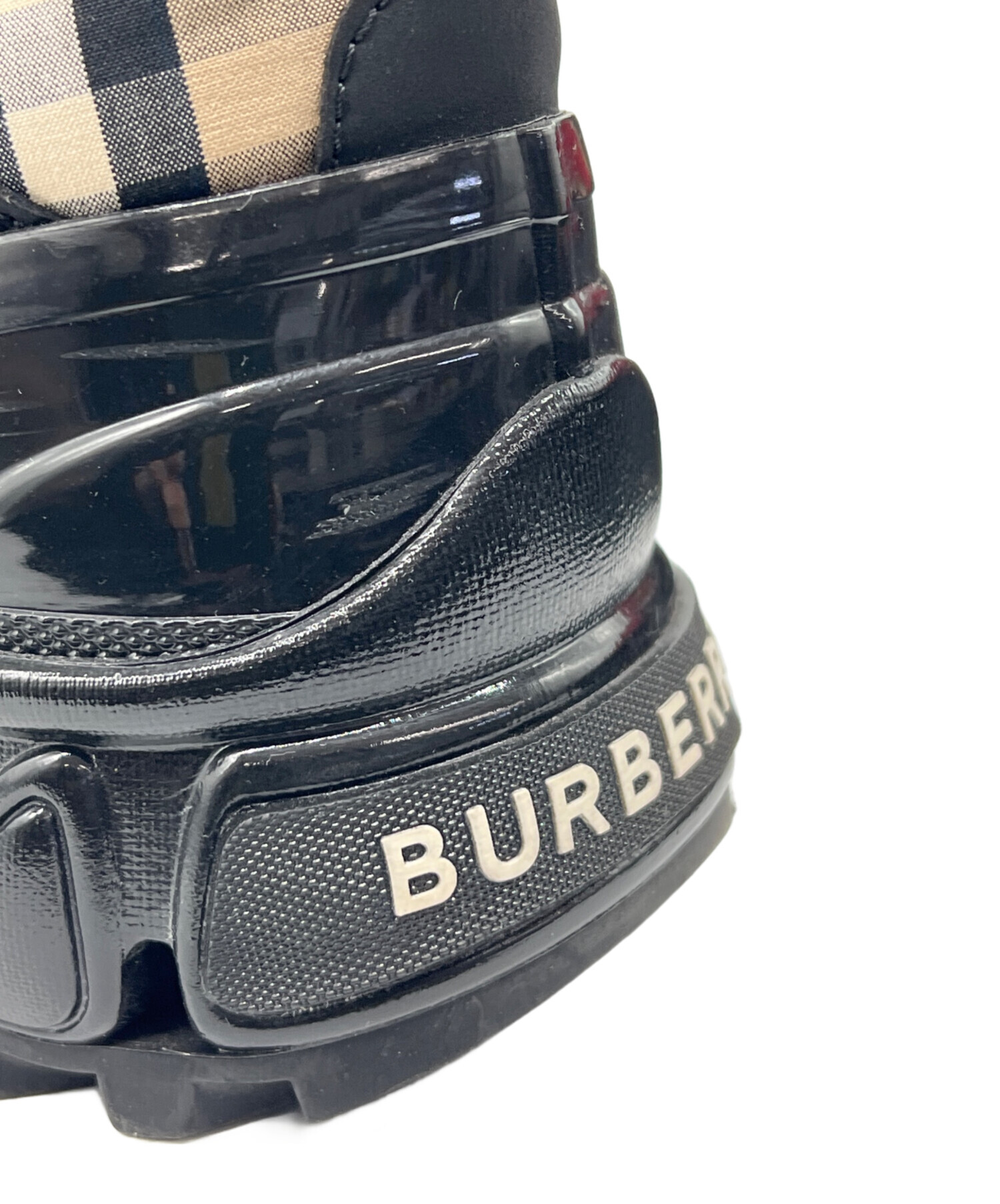 中古・古着通販】BURBERRY (バーバリー) スニーカー ブラック サイズ