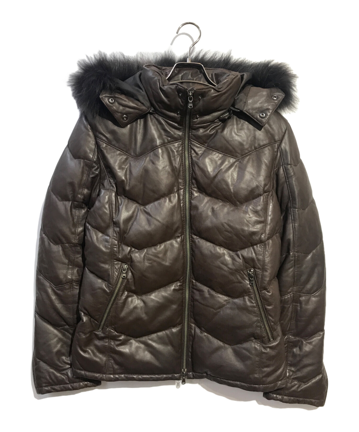 中古・古着通販】Cathy Jane (キャシージェーン) ラムレザーダウン