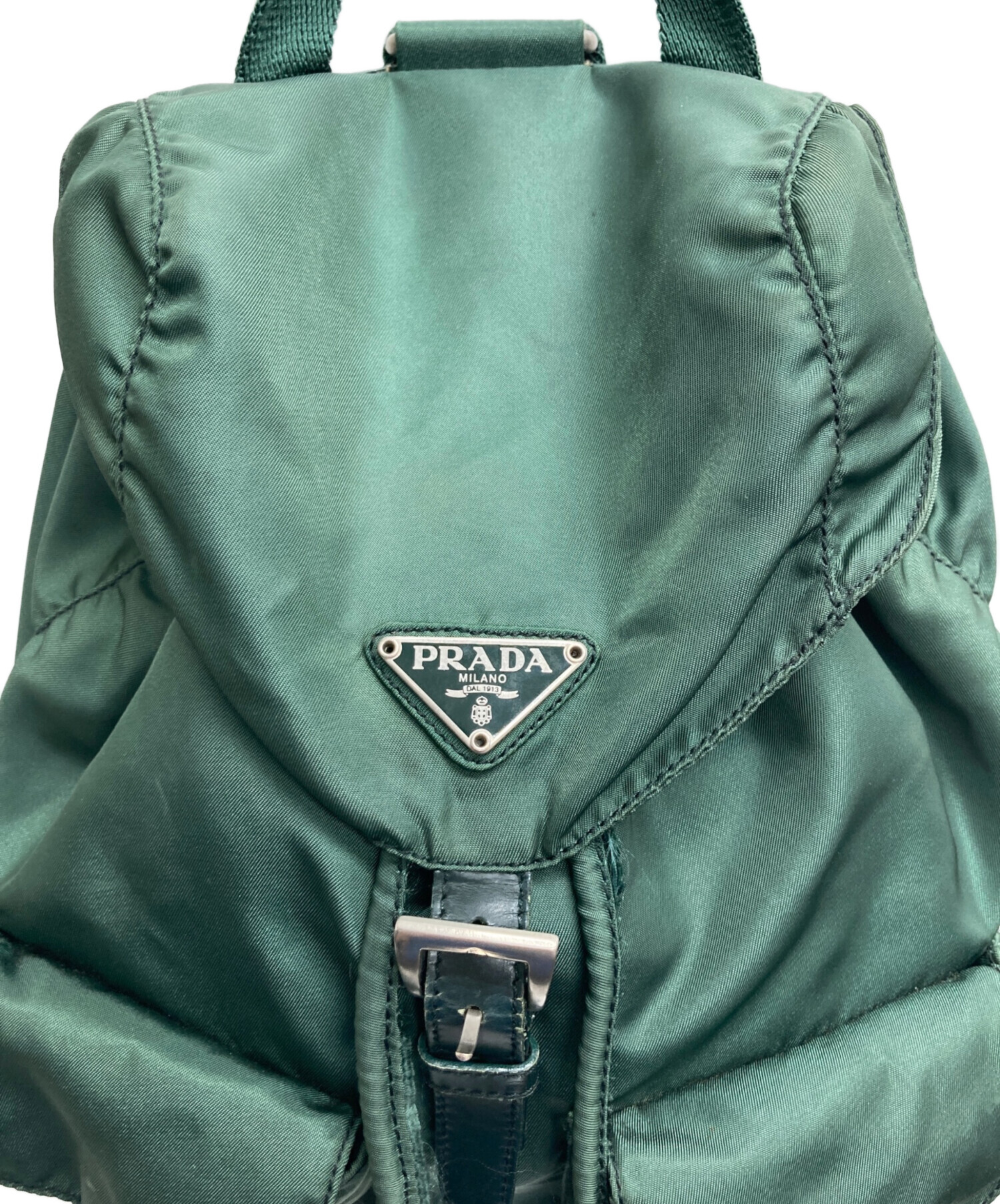 中古・古着通販】PRADA (プラダ) ナイロンリュック グリーン｜ブランド