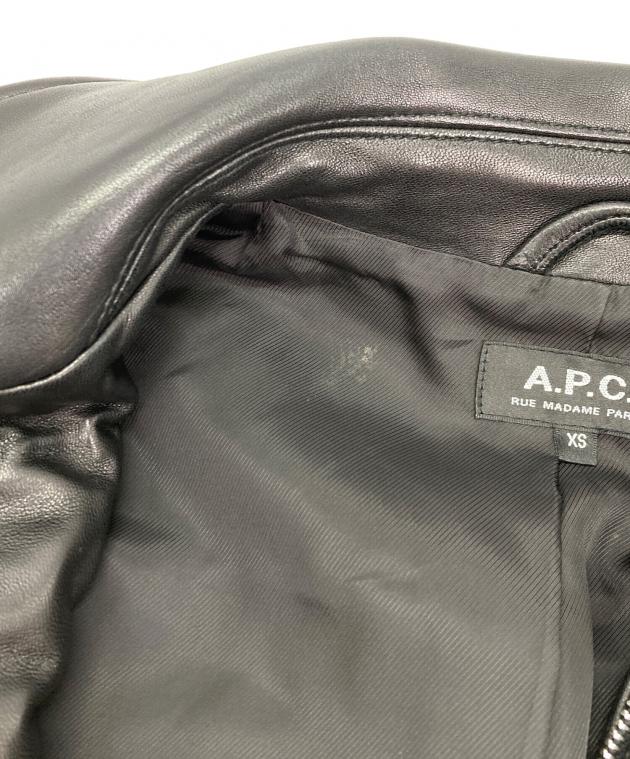 中古・古着通販】A.P.C. (アーペーセー) モトブルゾン ブラック サイズ