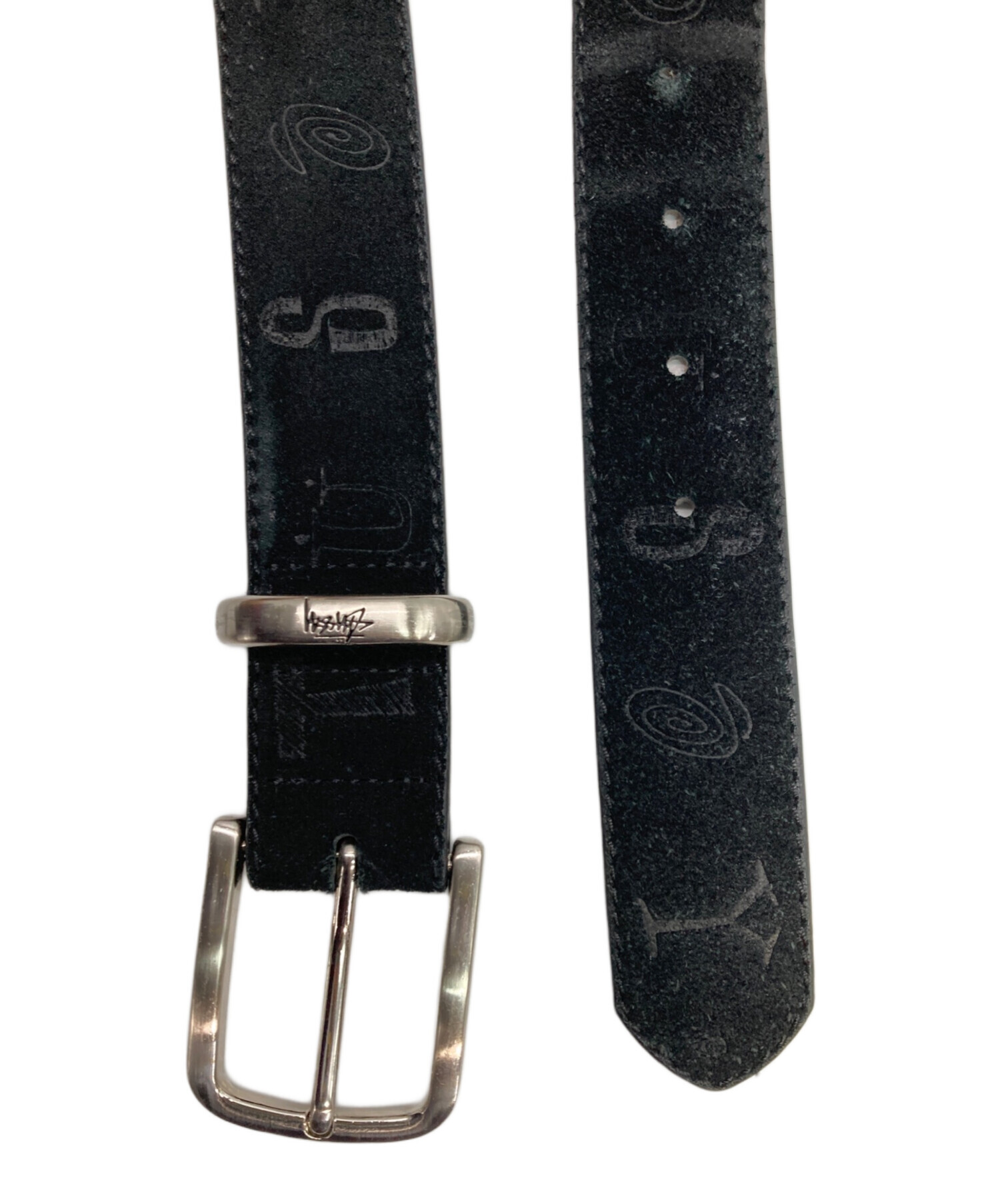 中古・古着通販】stussy (ステューシー) Ransom レザーベルト ブラック