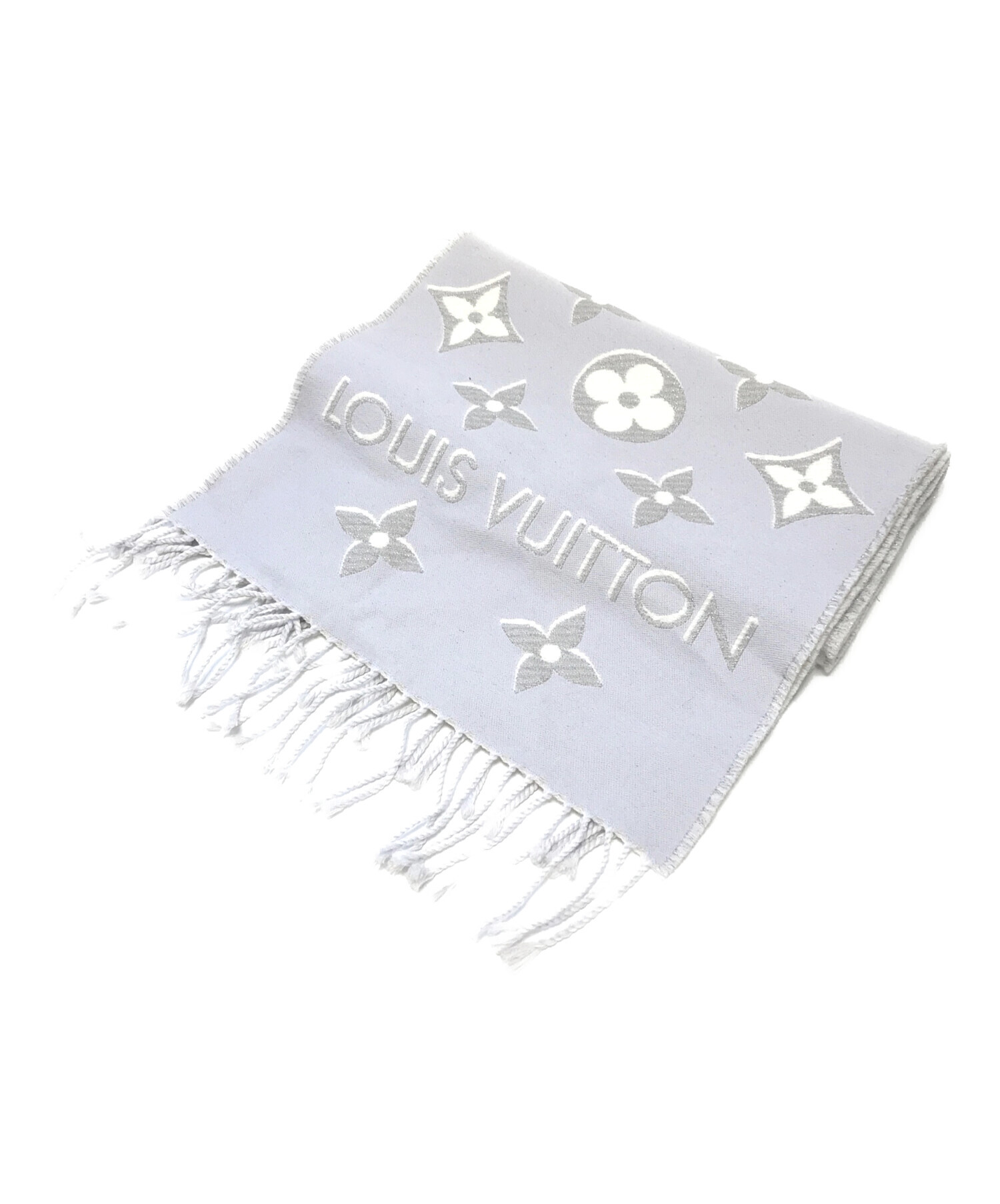 中古・古着通販】LOUIS VUITTON (ルイ ヴィトン) マフラー グレー