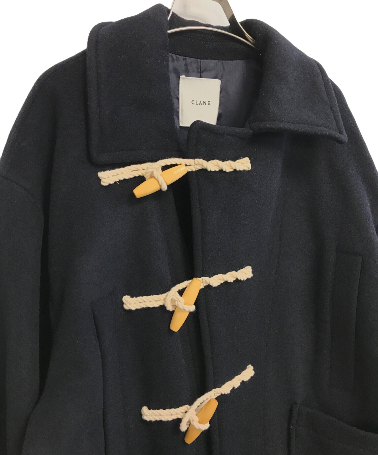 中古・古着通販】CLANE (クラネ) OVER MAXI DUFFLE COAT ブラック