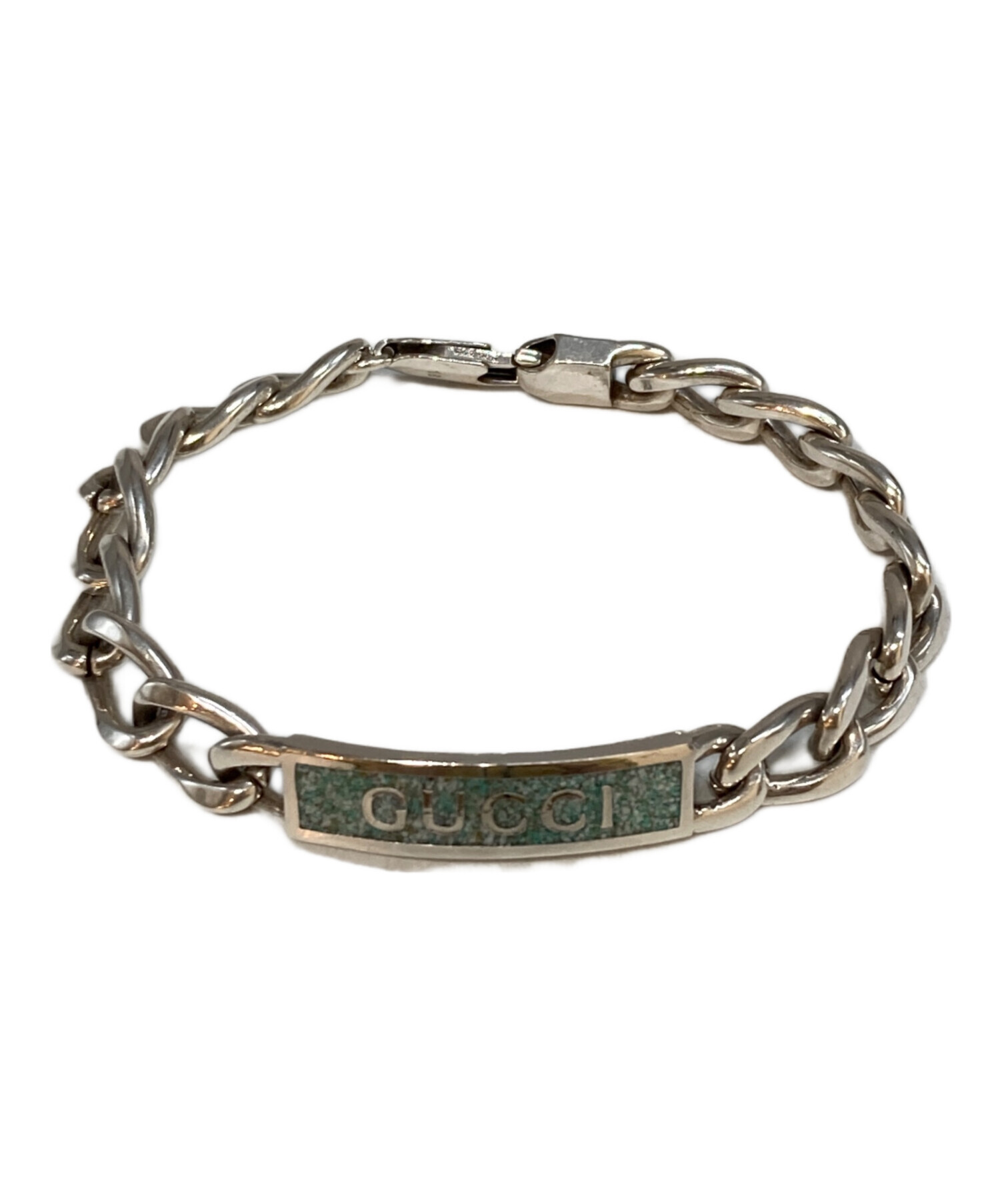 中古・古着通販】GUCCI (グッチ) ロゴスリムエナメルブレスレット