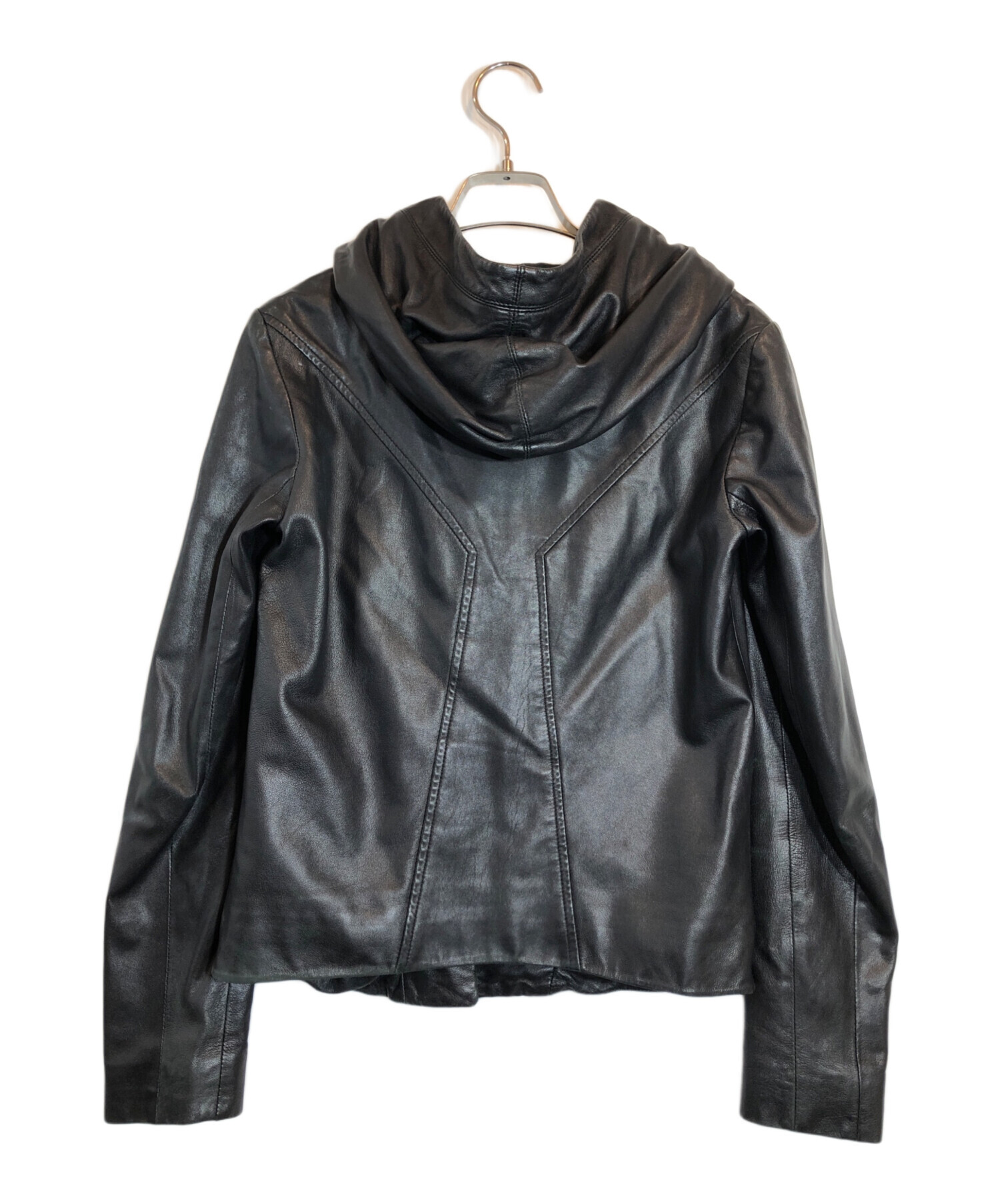 中古・古着通販】HELMUT LANG (ヘルムートラング) フード付レザー