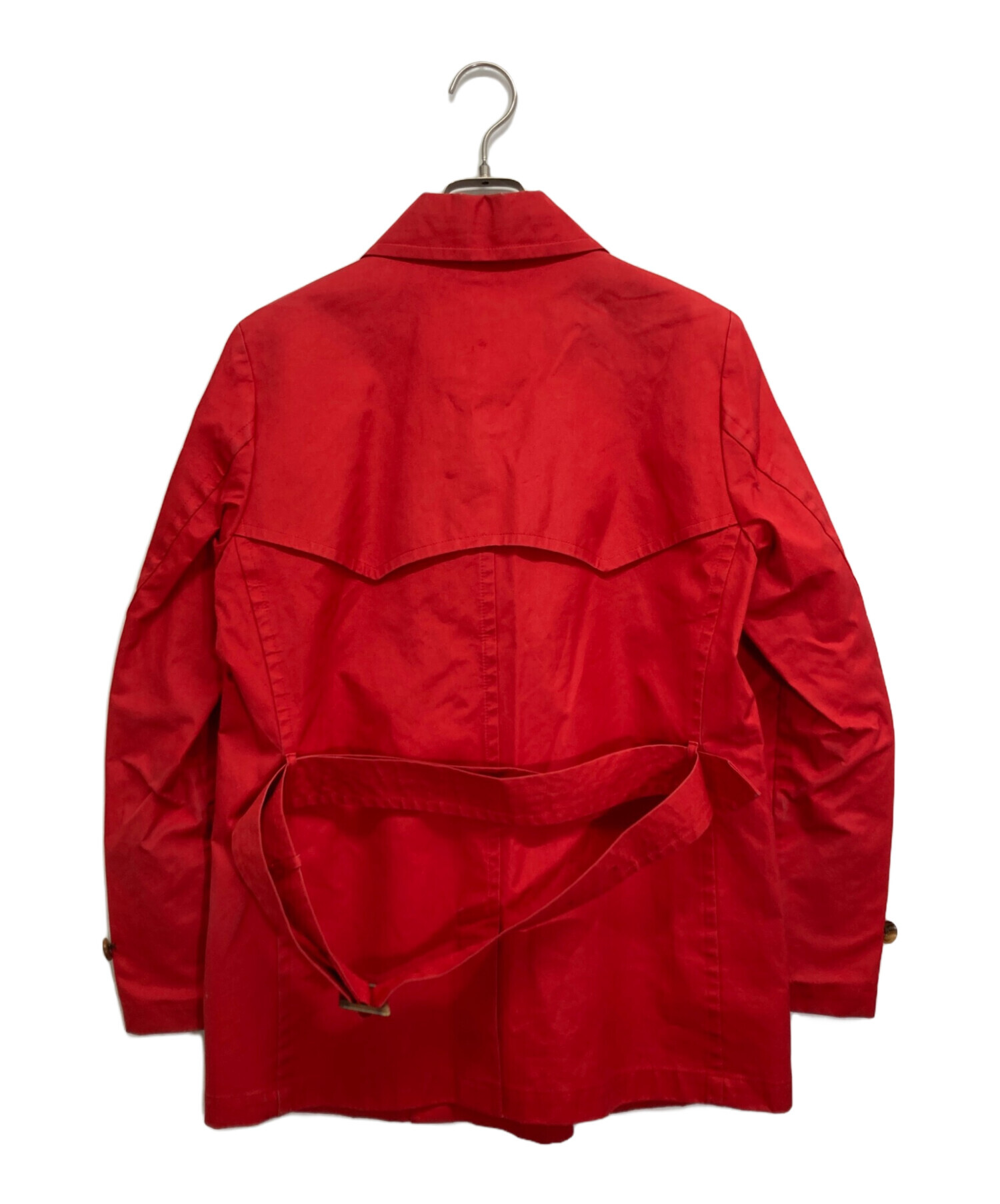 中古・古着通販】BURBERRY (バーバリー) ショートコート レッド サイズ
