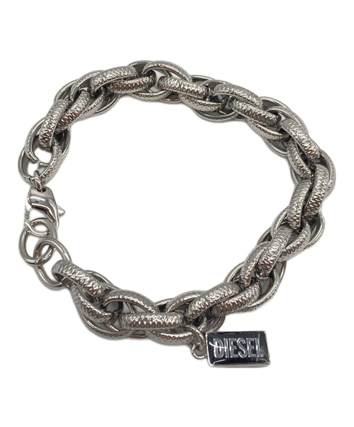 中古・古着通販】DIESEL (ディーゼル) チェーンブレスレット シルバー