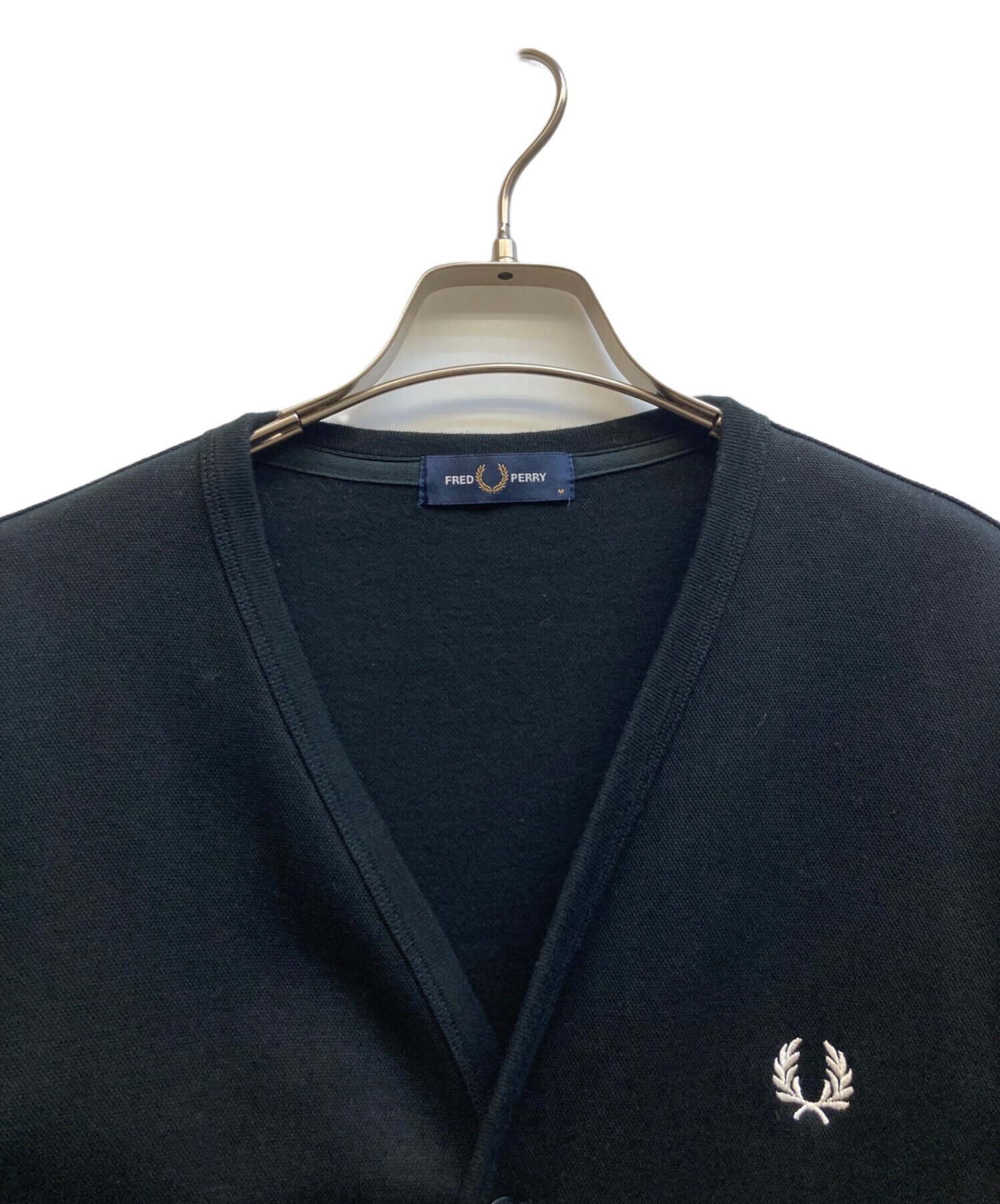 中古・古着通販】FRED PERRY (フレッドペリー) カーディガン ブラック