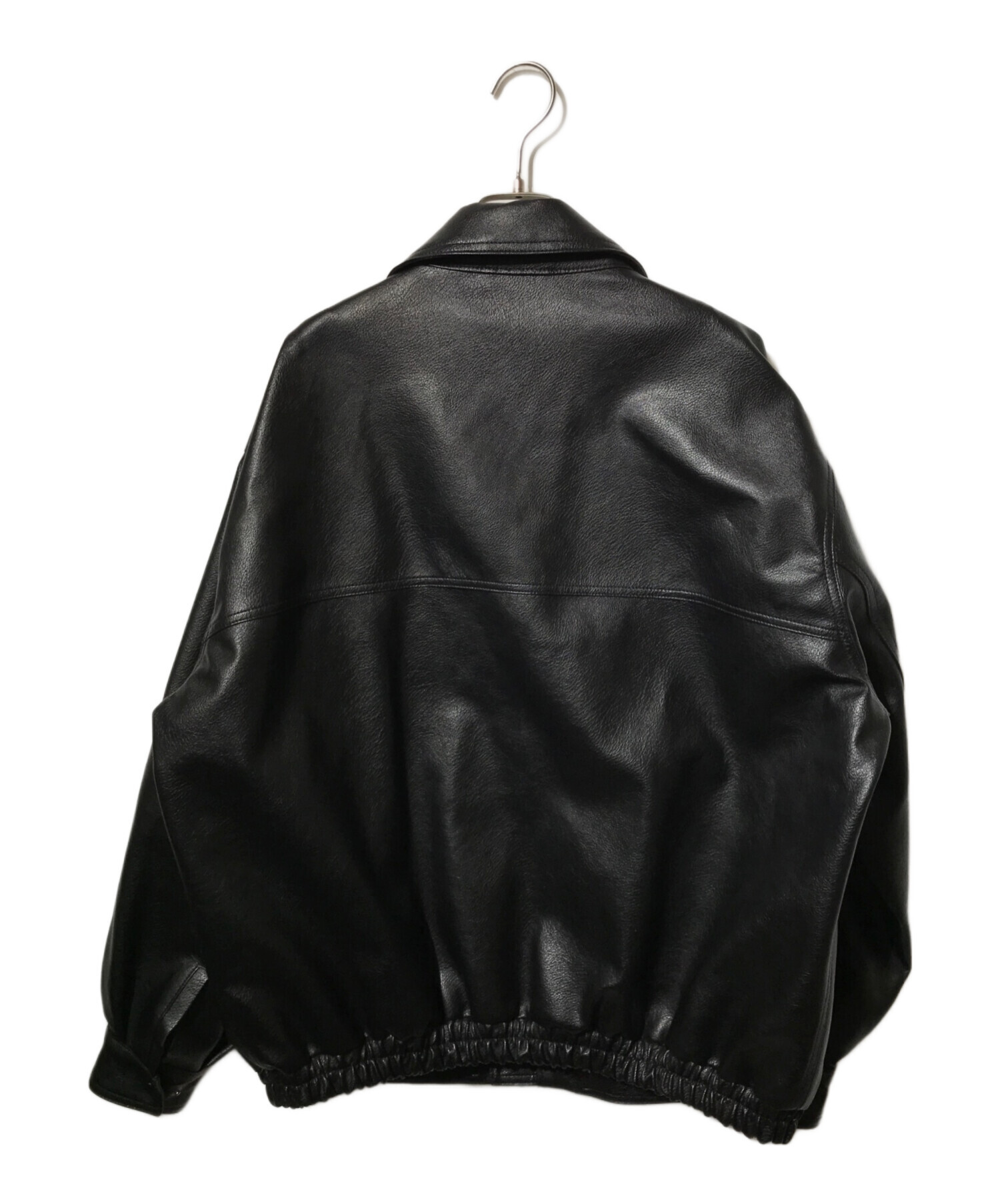 中古・古着通販】SINSS (シンス) フェイクレザージャケット ブラック