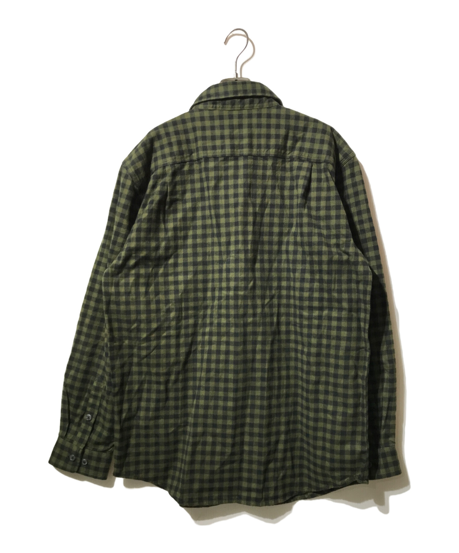 中古・古着通販】CarHartt (カーハート) チェックネルシャツ カーキ