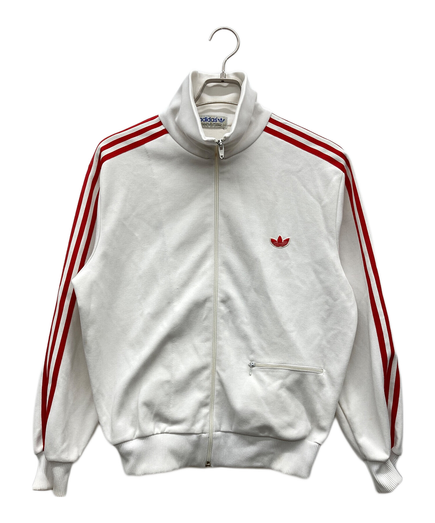 中古・古着通販】adidas (アディダス) トラックジャケット ホワイト
