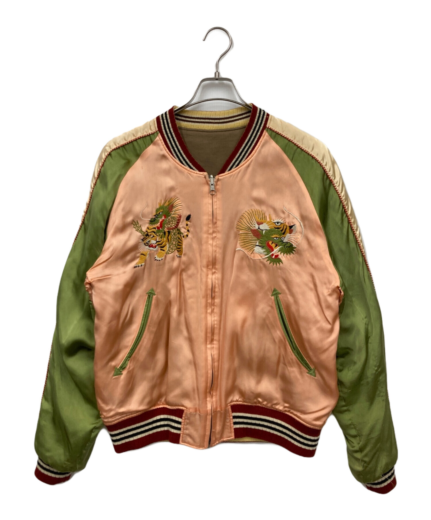 中古・古着通販】PHERROW'S 匠 (フェローズ タクミ) スカジャン 黄緑