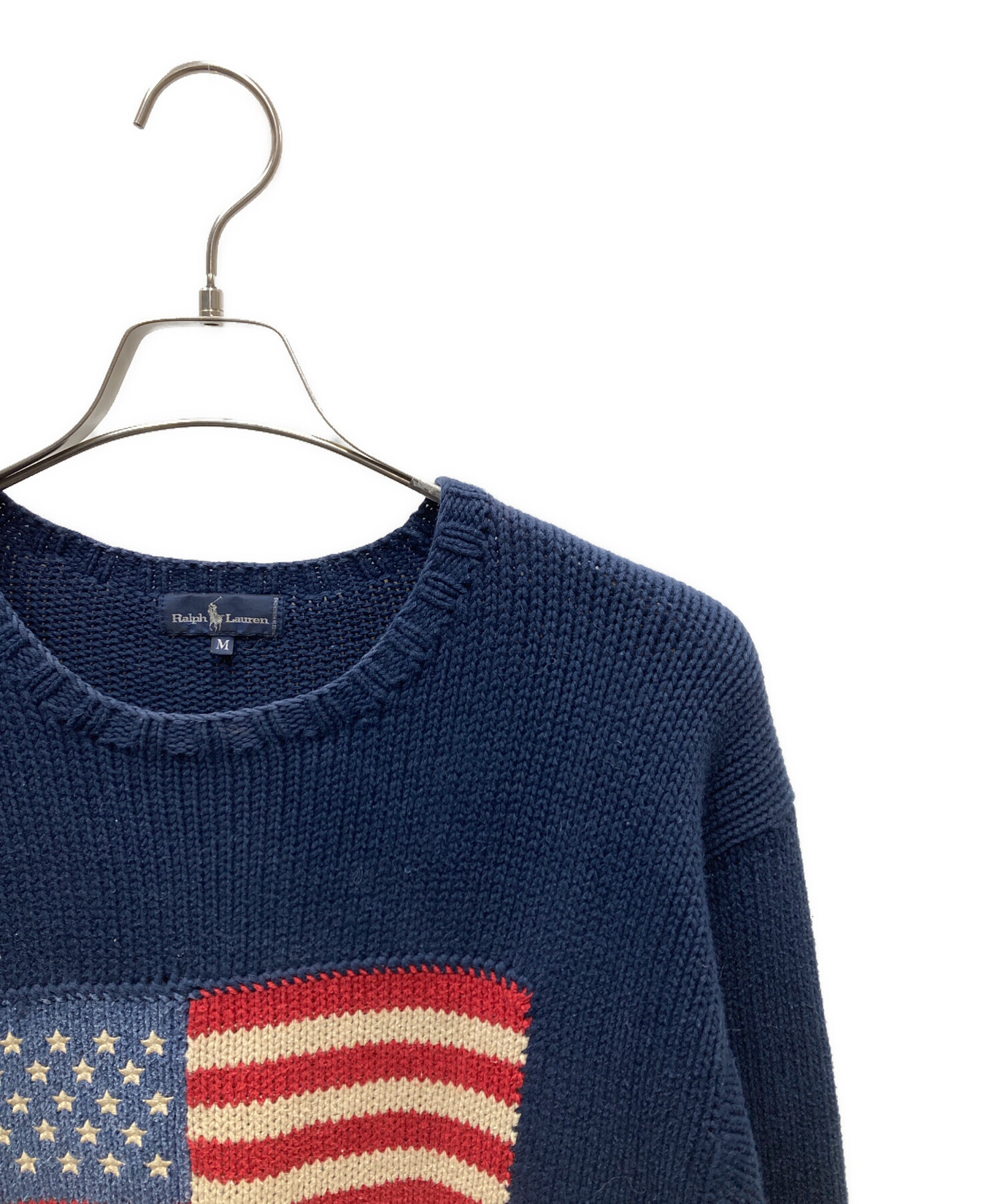 中古・古着通販】RALPH LAUREN (ラルフローレン) USED 星条旗ニット