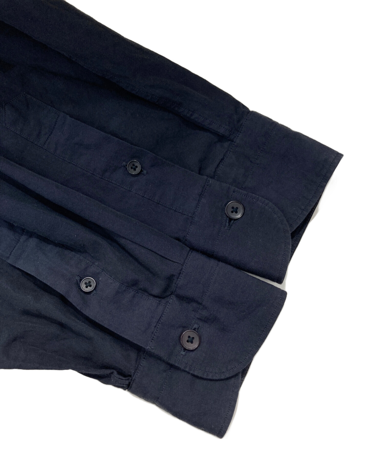 中古・古着通販】COMOLI (コモリ) コモリシャツ ブラック サイズ:1