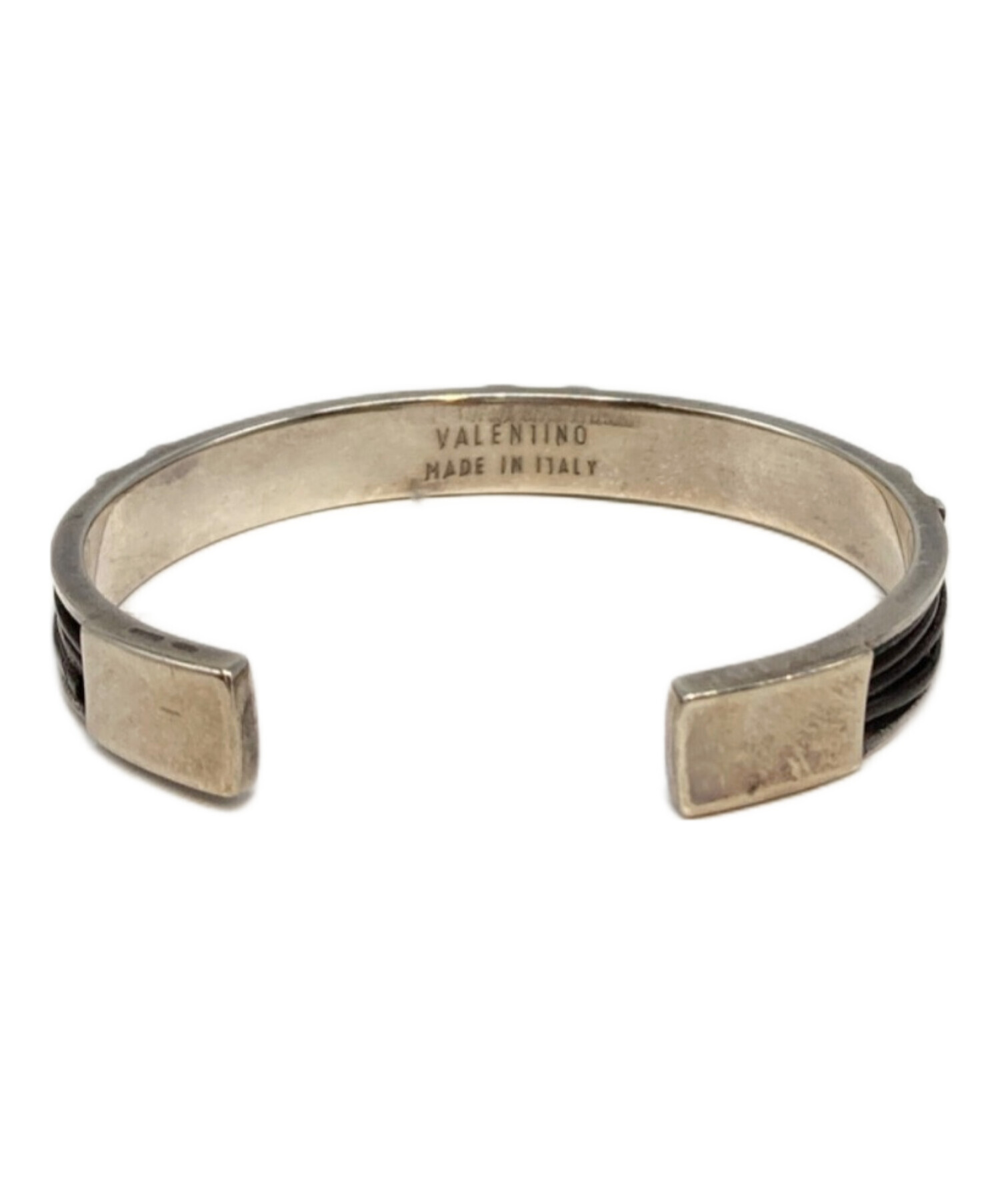 中古・古着通販】VALENTINO (ヴァレンティノ) Vロゴシルバーバングル