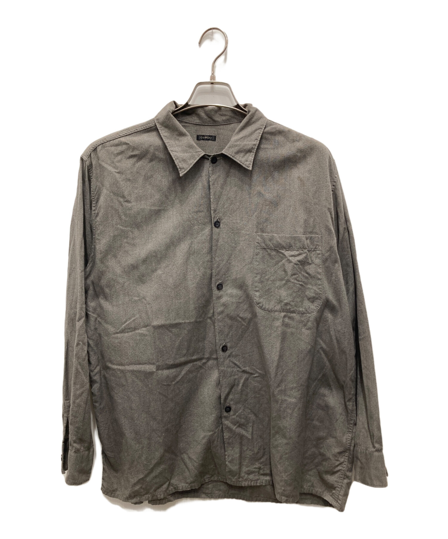 中古・古着通販】COMOLI (コモリ) ヨリ杢 オープンカラーシャツ