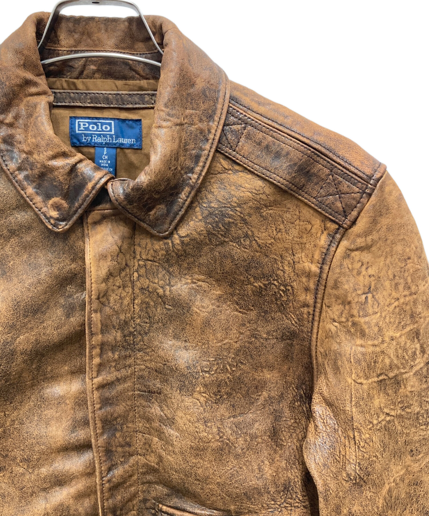 中古・古着通販】POLO RALPH LAUREN (ポロ・ラルフローレン) A-2レザー