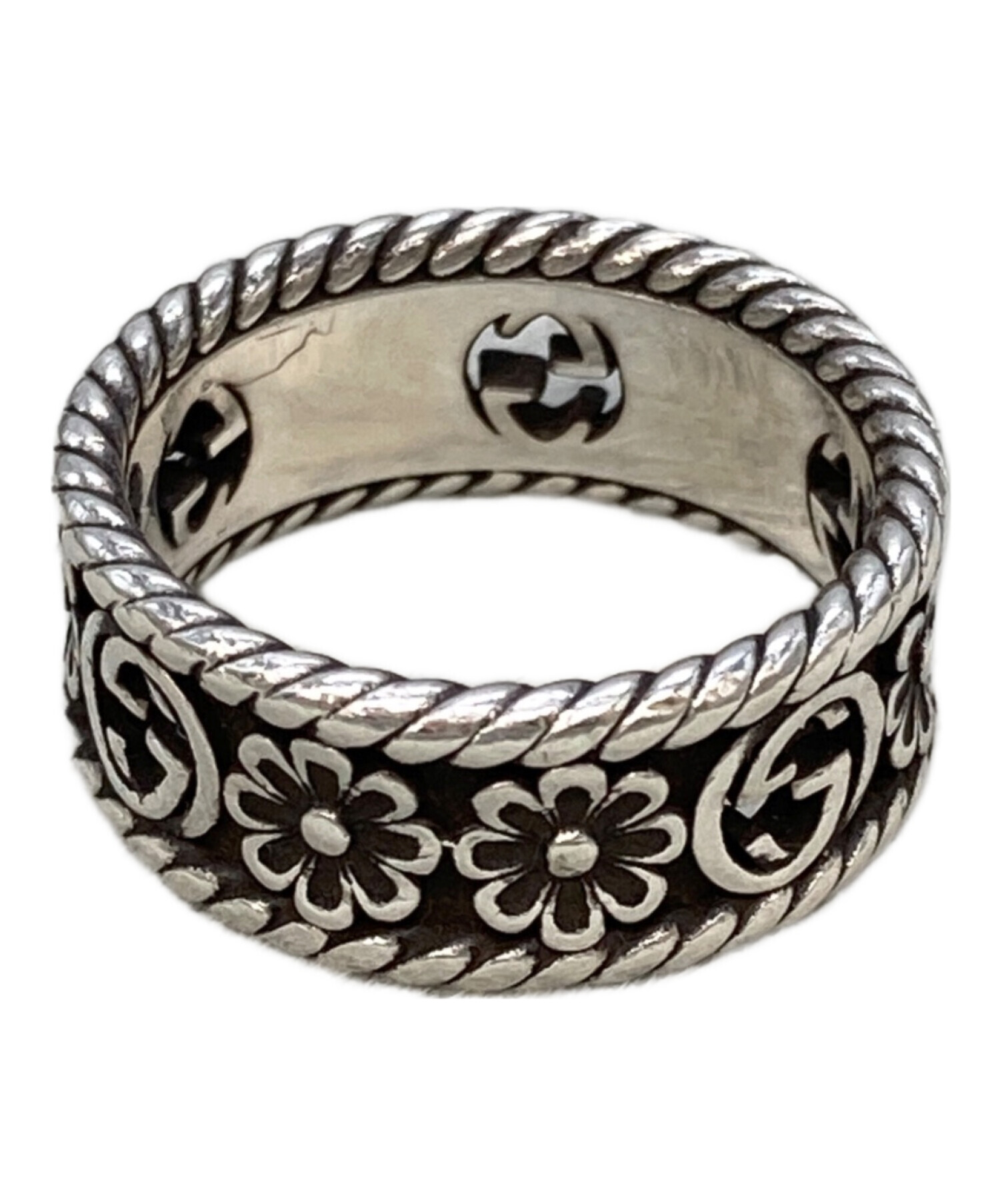 中古・古着通販】GUCCI (グッチ) インターロッキングG フラワー リング