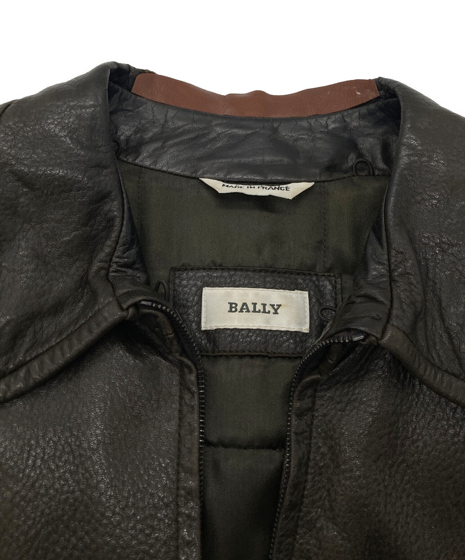 中古・古着通販】BALLY (バリー) G-1レザージャケット ブラウン サイズ