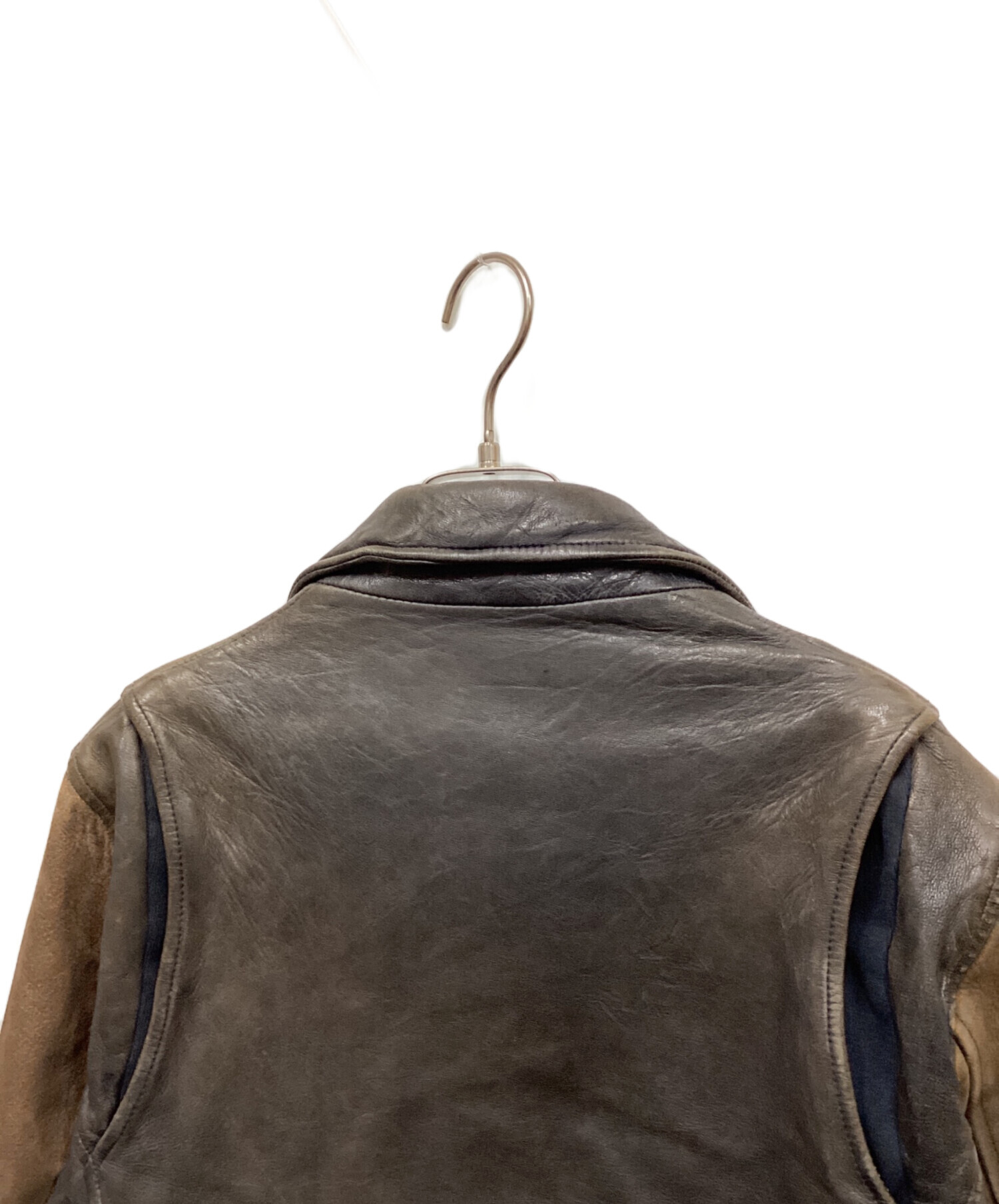 中古・古着通販】glamb (グラム) Durden leather JKT ブラウン サイズ