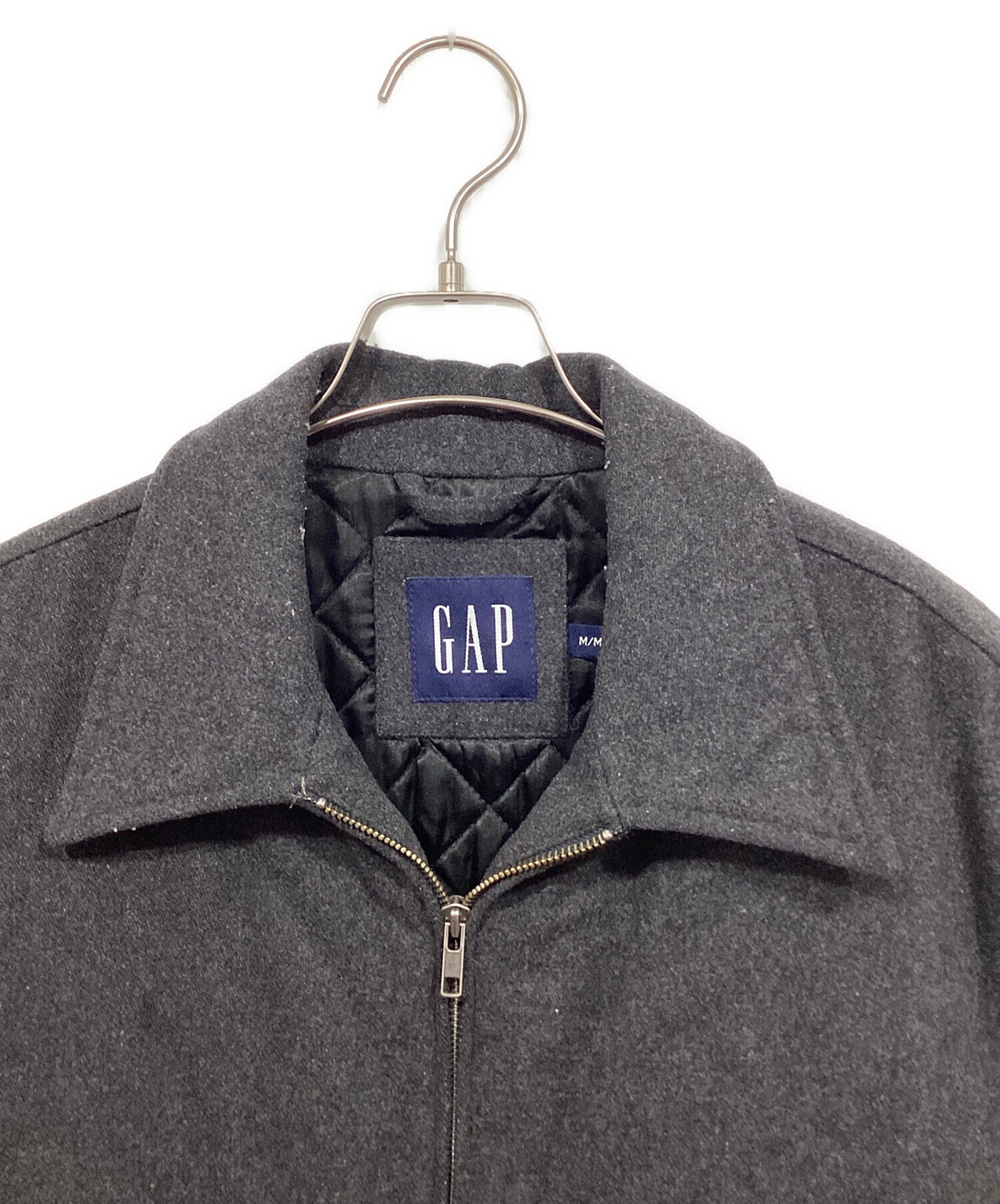 中古・古着通販】GAP (ギャップ) ジップアップウールジャケット グレー