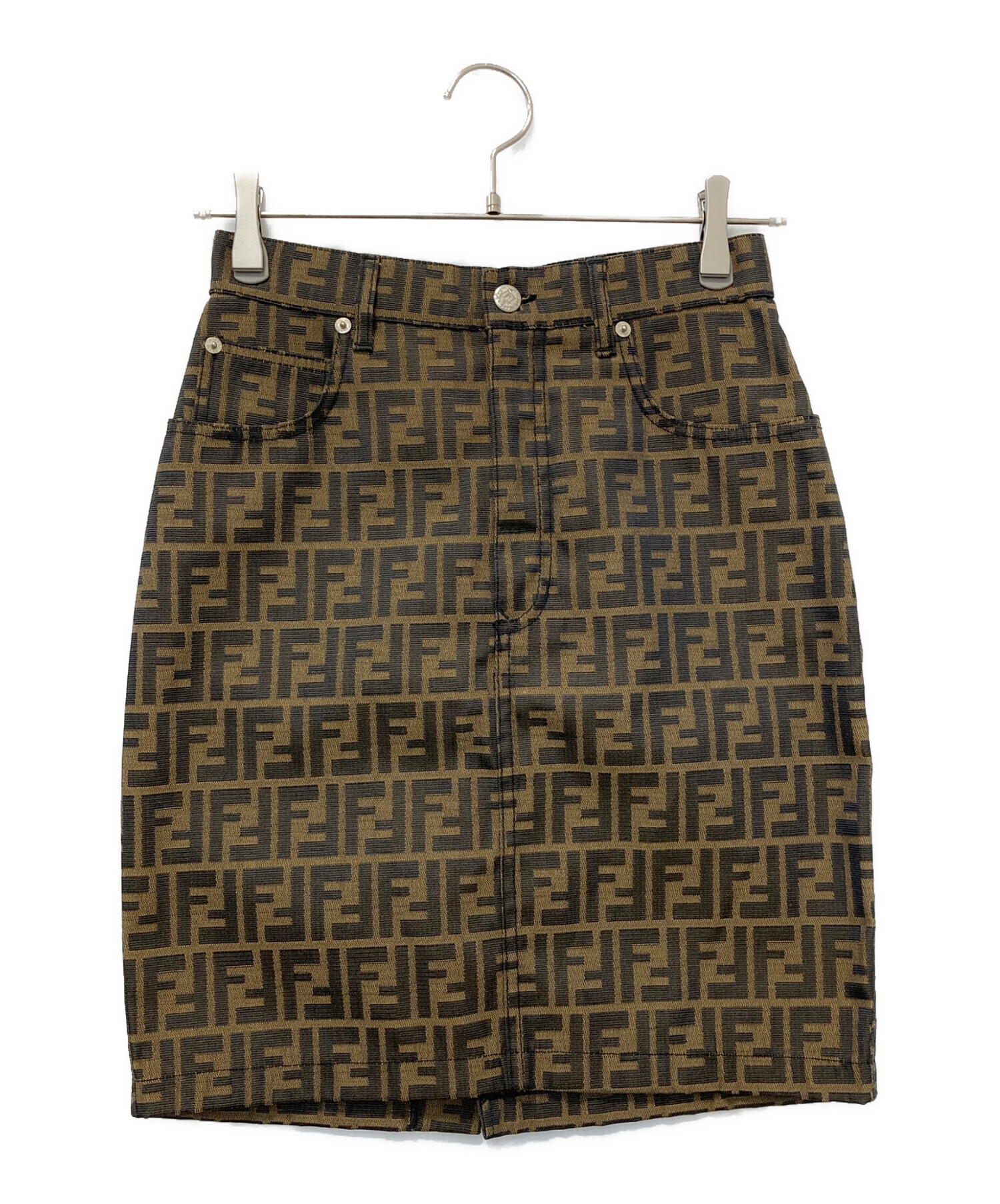 中古・古着通販】FENDI JEANS (フェンディ ジーンズ) ズッカ柄スカート