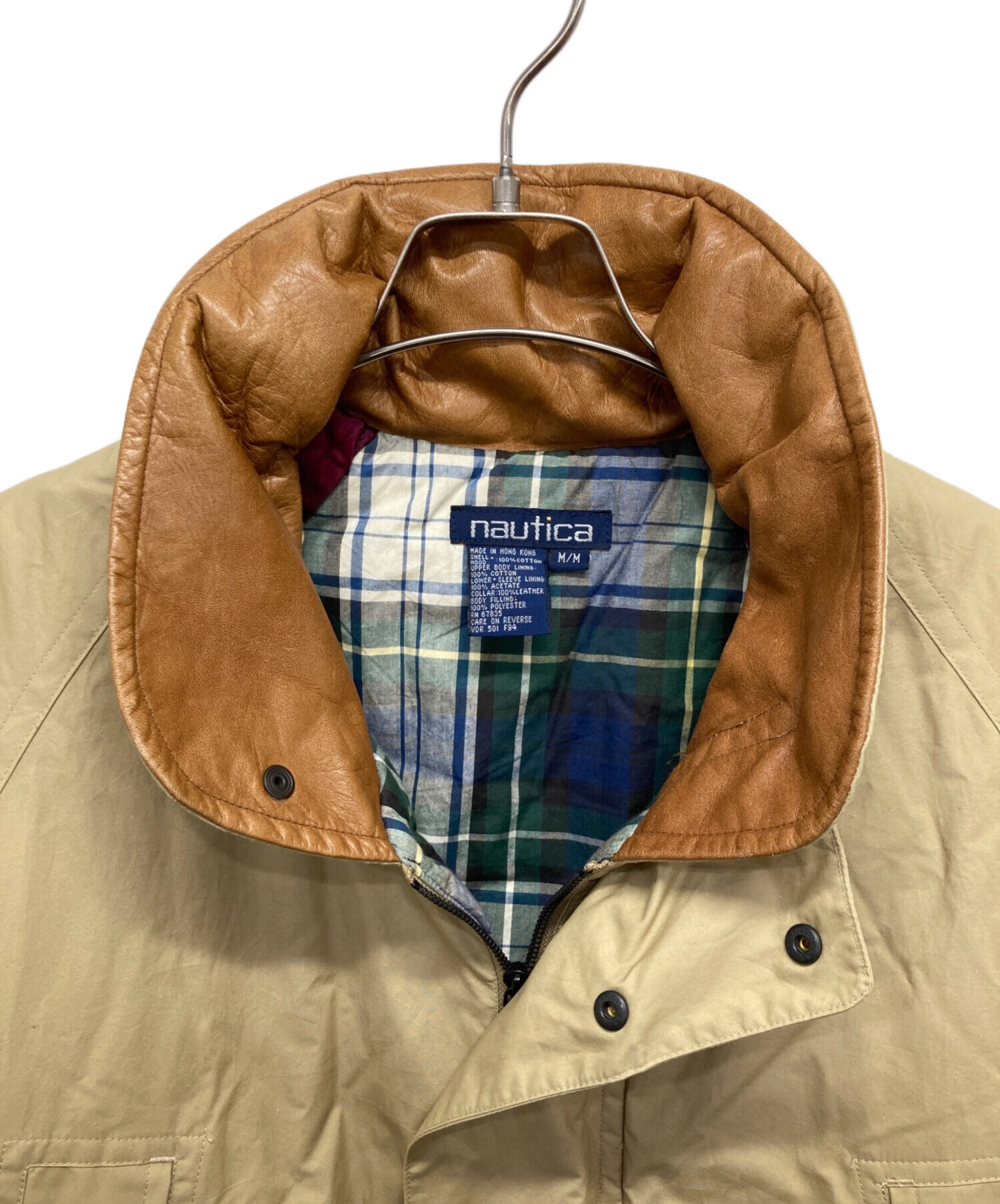 中古・古着通販】NAUTICA (ノーティカ) 90s レザーカラーハンティング