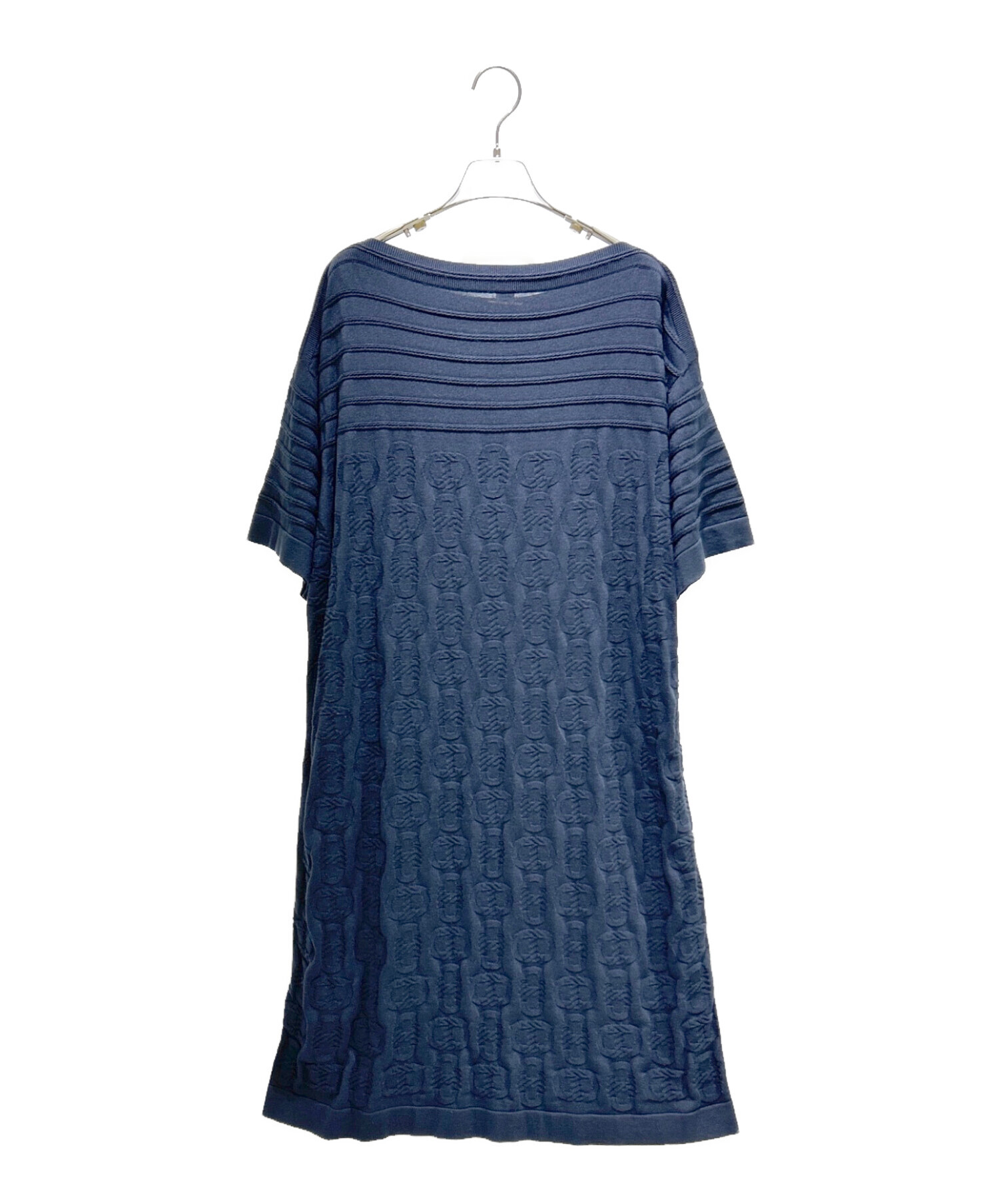 中古・古着通販】HERMES (エルメス) シルクコットンニットワンピース