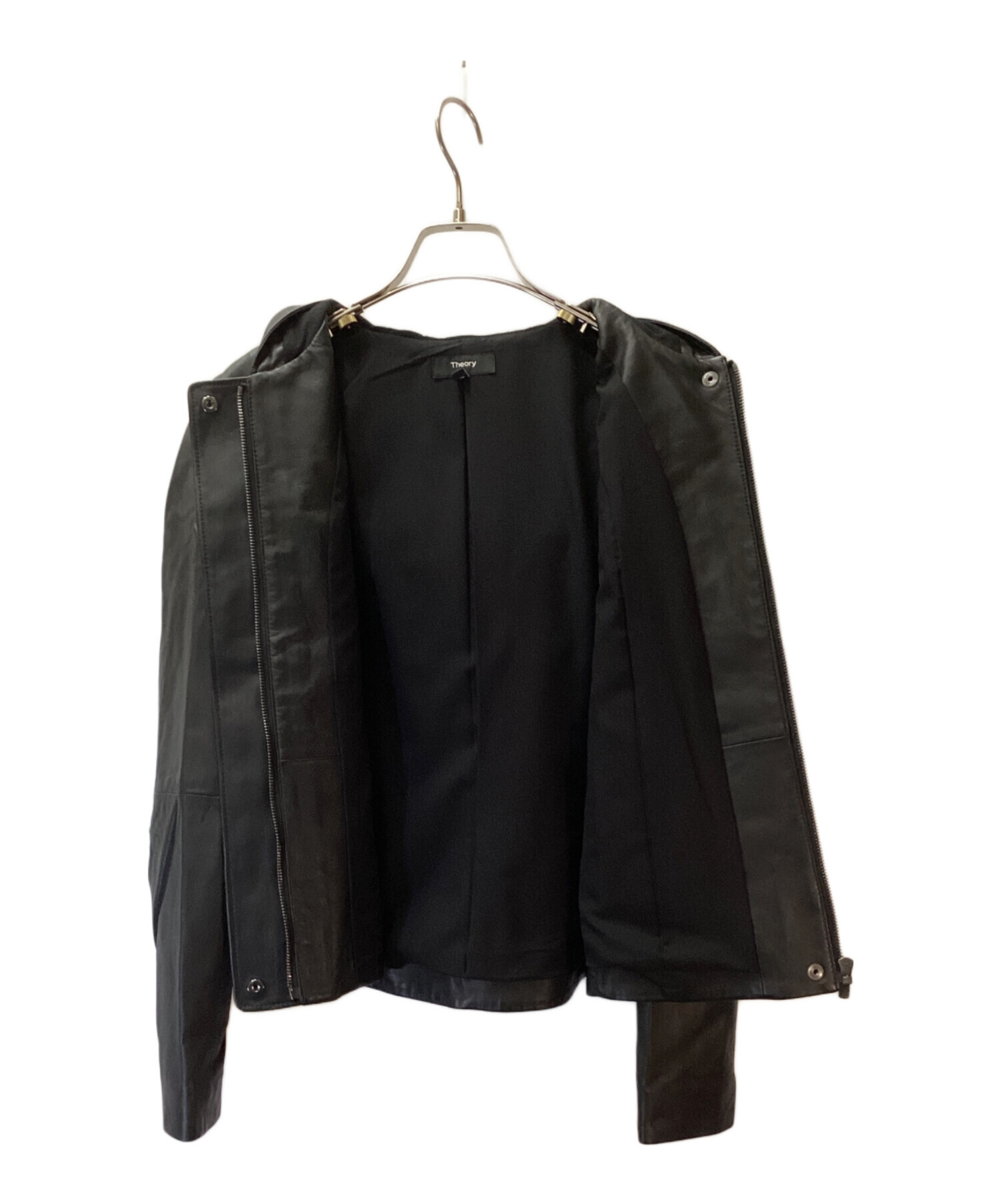 中古・古着通販】theory (セオリー) フード付レザージャケット