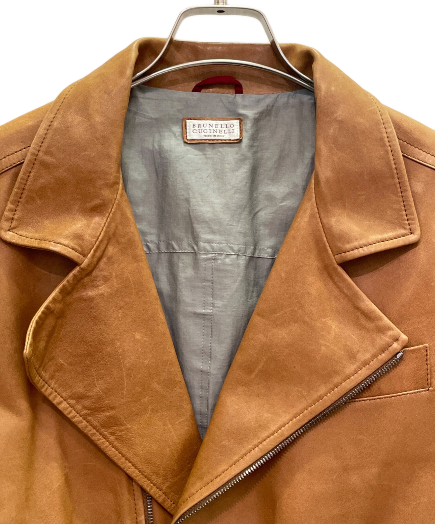 中古・古着通販】BRUNELLO CUCINELLI (ブルネロクチネリ) ラムレザー