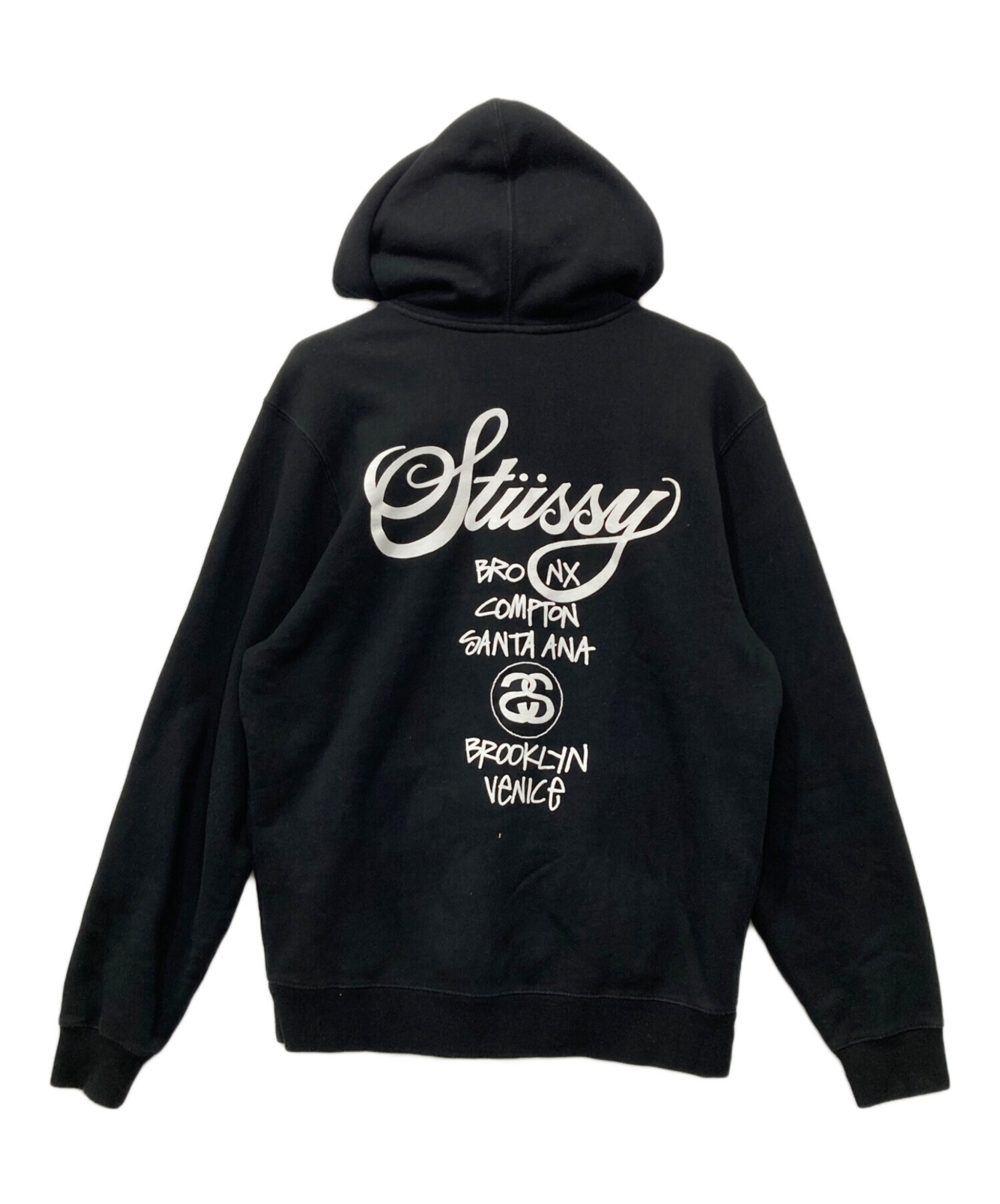 中古・古着通販】stussy (ステューシー) ジップパーカー/WORLD TOUR