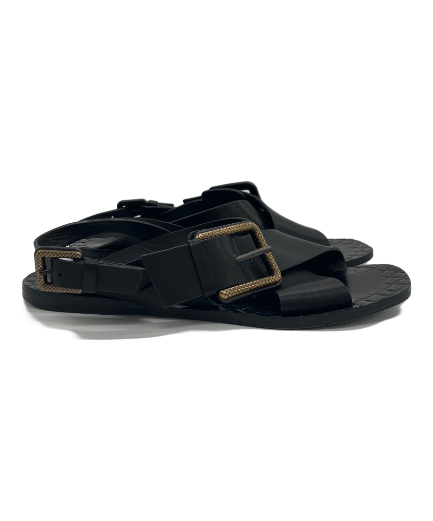 中古・古着通販】BOTTEGA VENETA (ボッテガベネタ) サンダル ブラック