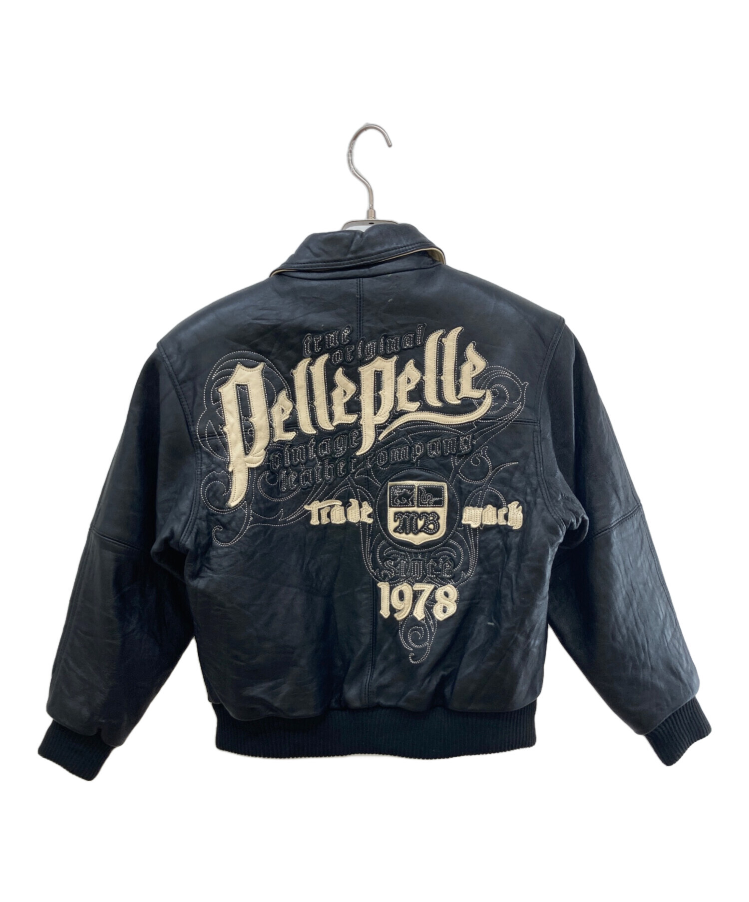 中古・古着通販】pellepelle (ペレペレ) レザージャケット ブラック
