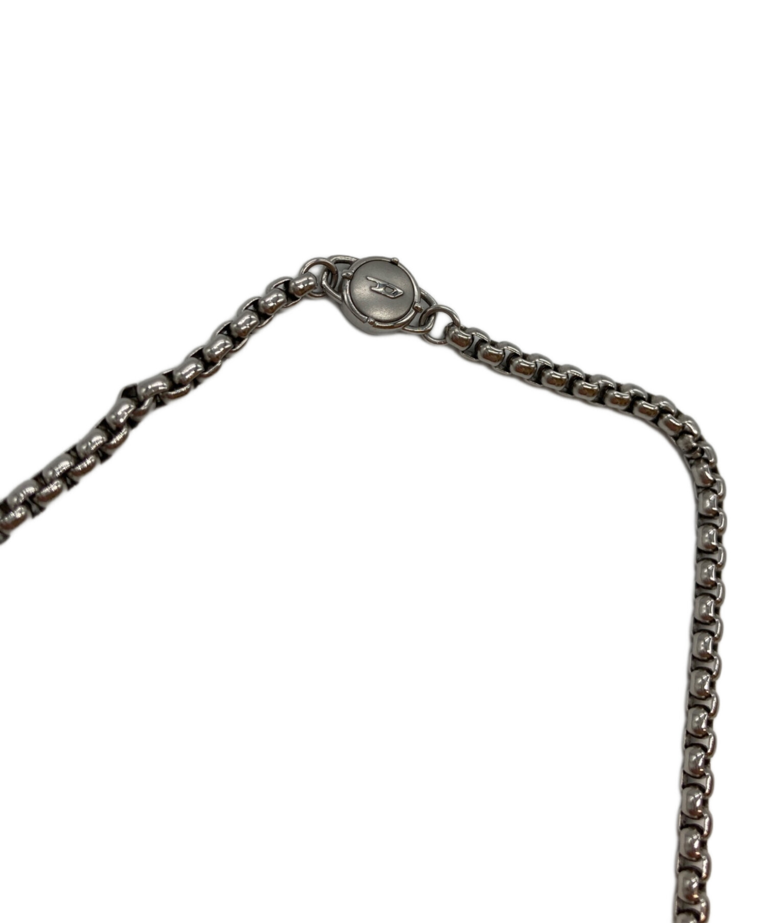 中古・古着通販】DIESEL (ディーゼル) ロゴプレートネックレス