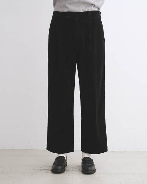 UNIONSLACKS 102 CORDUROY ユニオンスラック 102｜ブラック｜メンズ