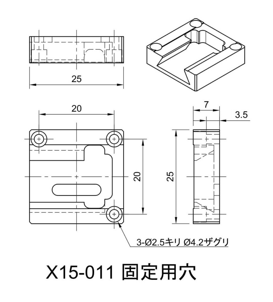 XYZ軸ネジ送りステージ X15-011軽量型 | 05 XYZ軸ステージ | 光学機器