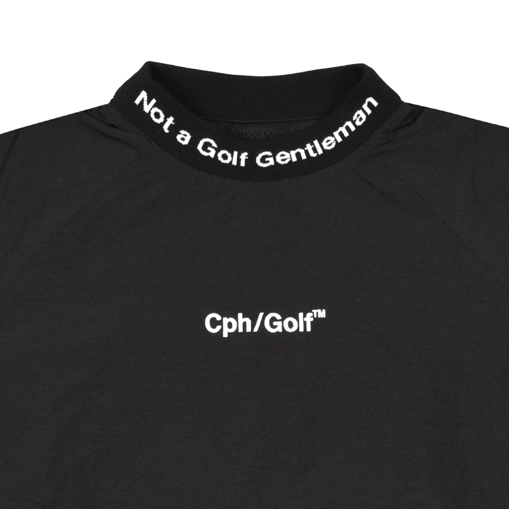 キャプテンズヘルム ゴルフ ジャガード モックネック ウィンド