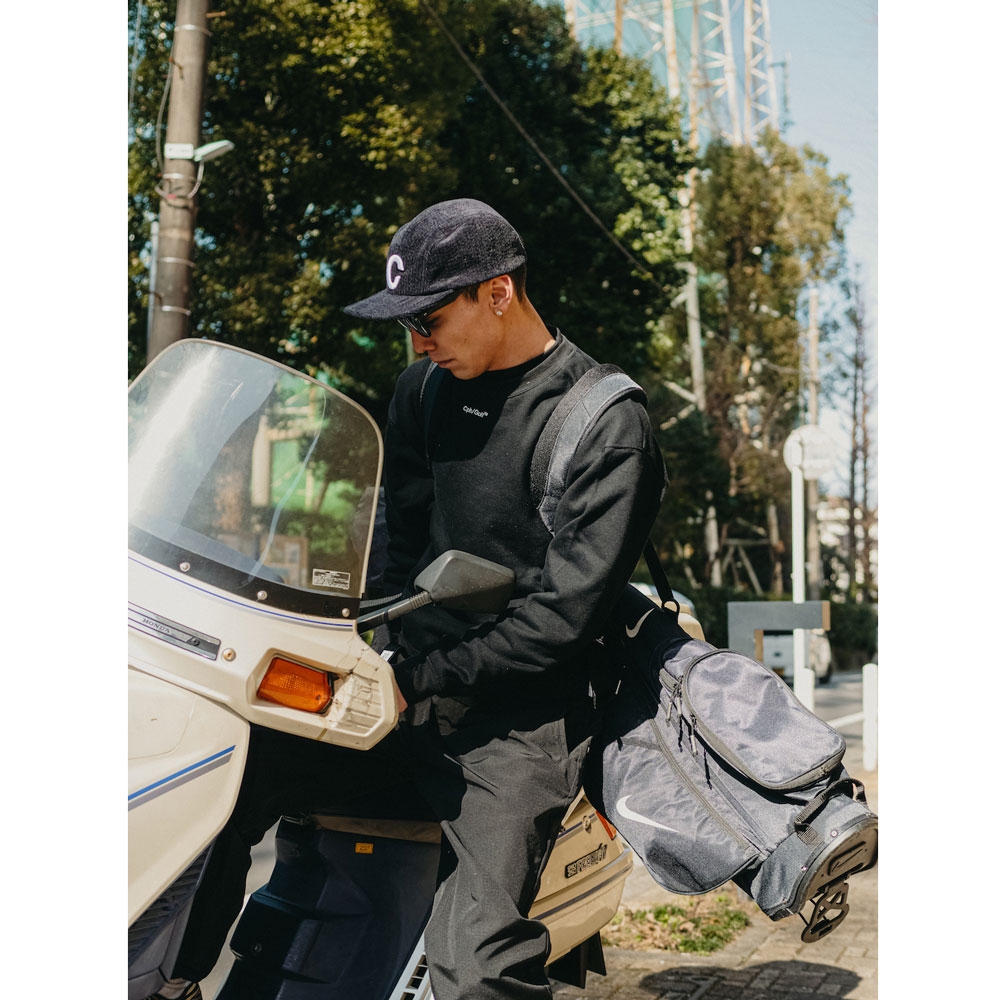 キャプテンズヘルム ゴルフ スイング サイクル ロゴ クルー スエット