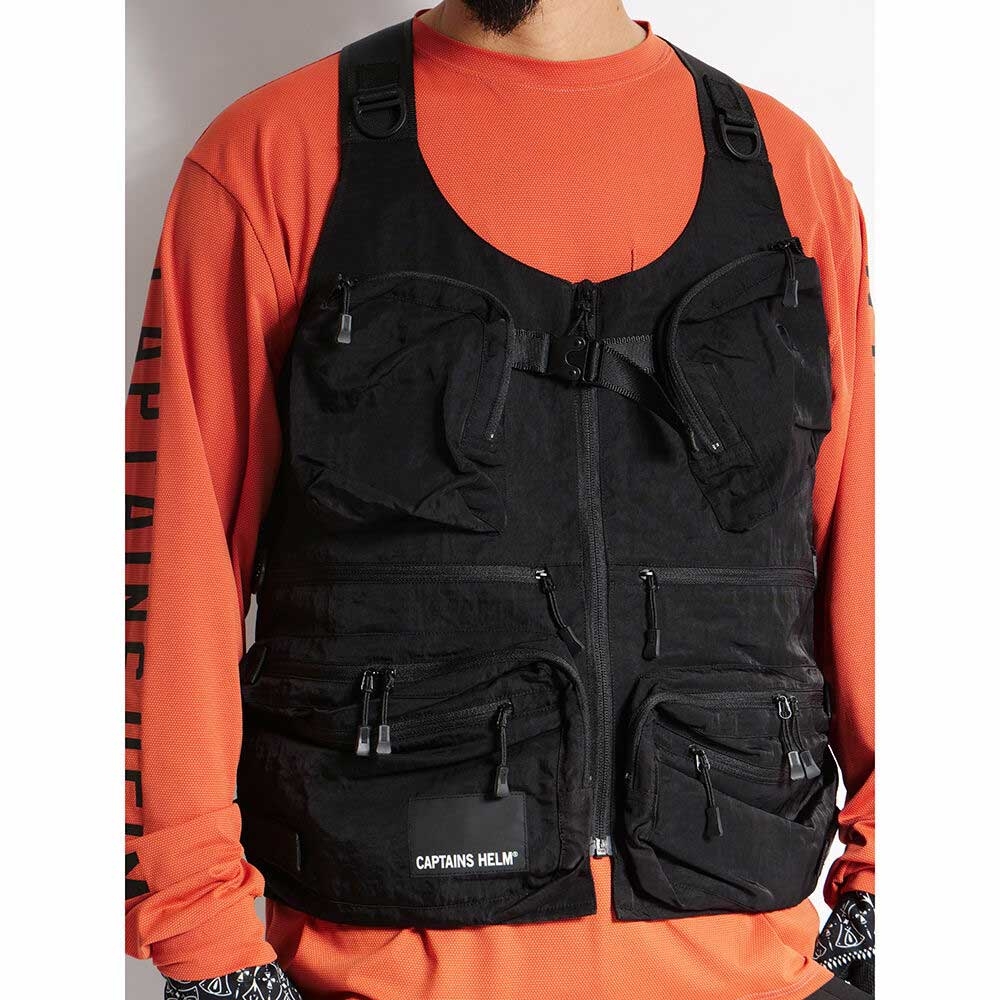 キャプテンズヘルム #ユーティリティー バック メッシュ ベスト
