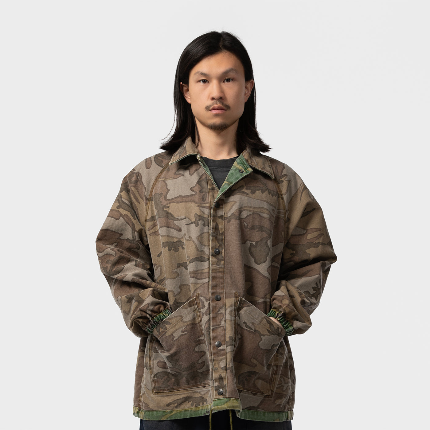 REVERSIBLE COACH JACKET - CAMO TWILL｜NEEDLES｜OUTER（アウター