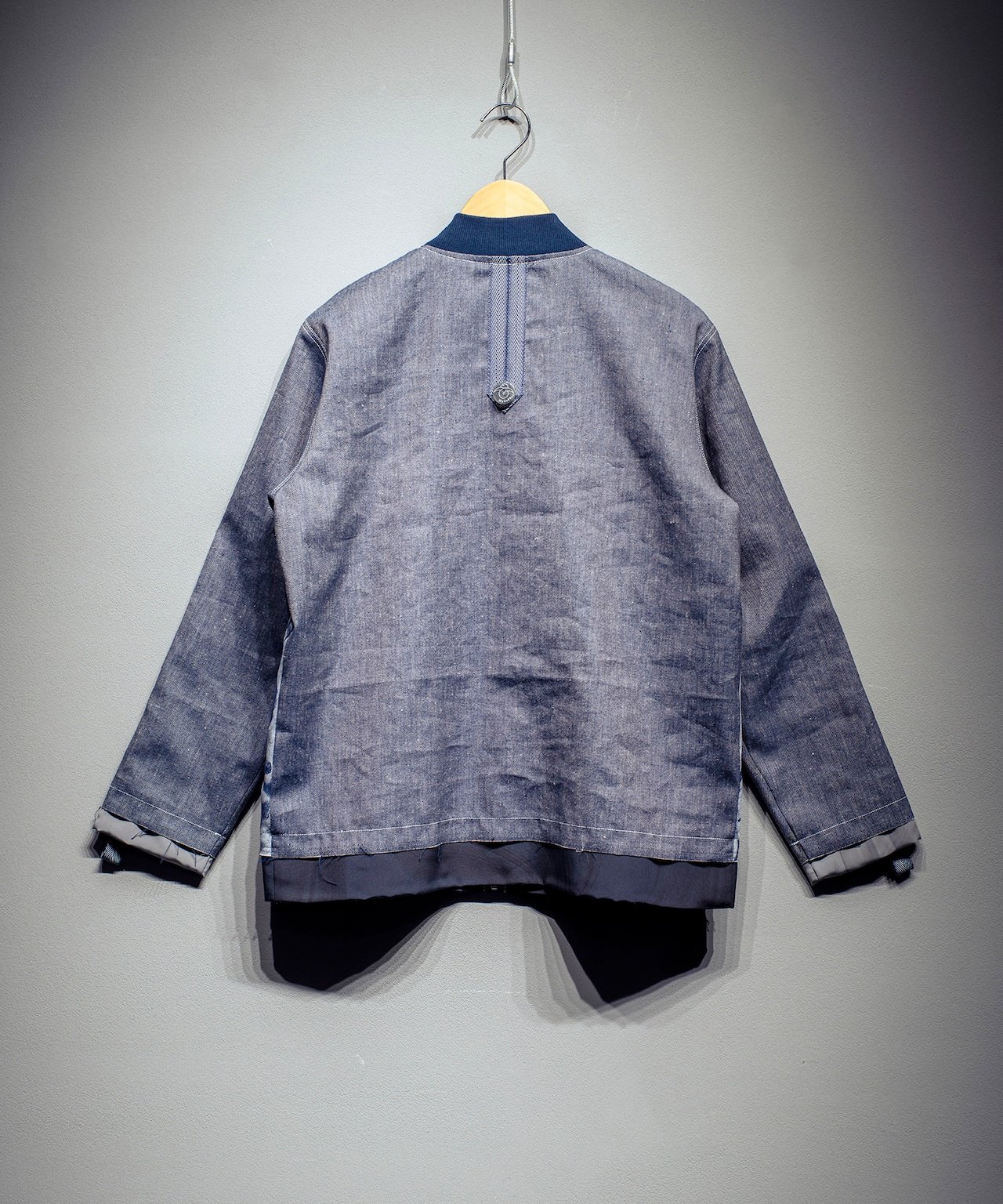 N'enuphar 家紋柄刺繍×播州織写真風ジャガード リバーシブルスカジャン