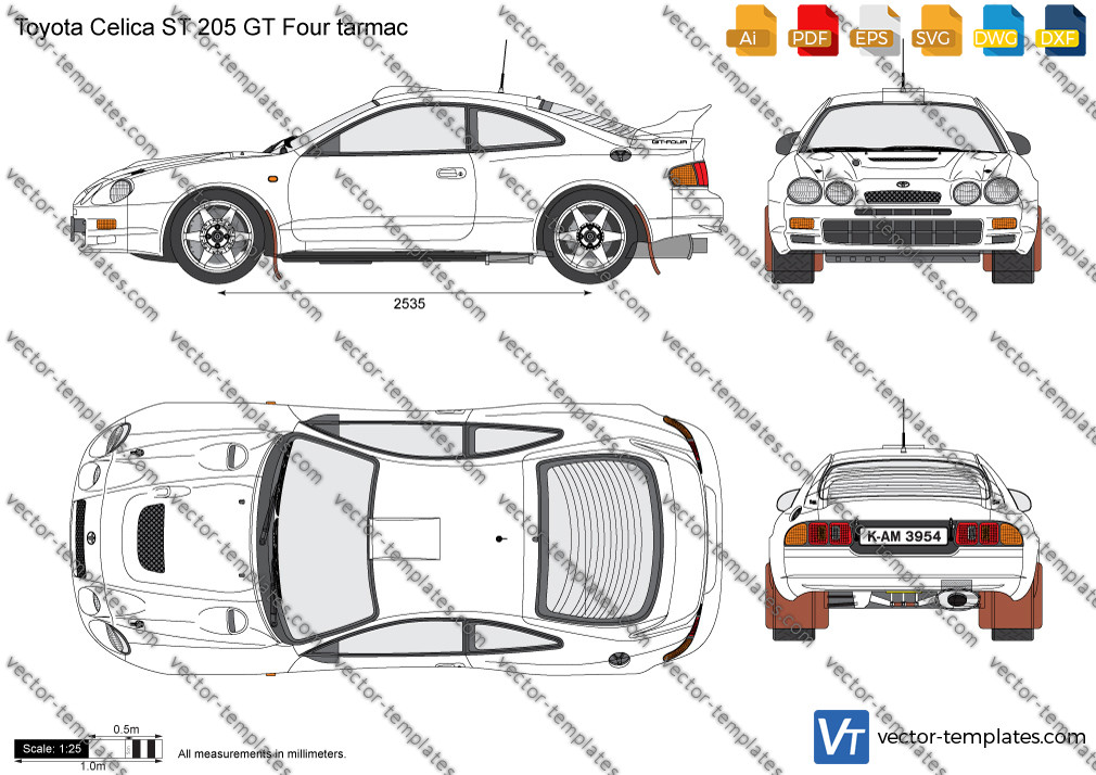 CELICA ST205 202 配電図 絶版品 Wiring & clamp for Toyota Celica