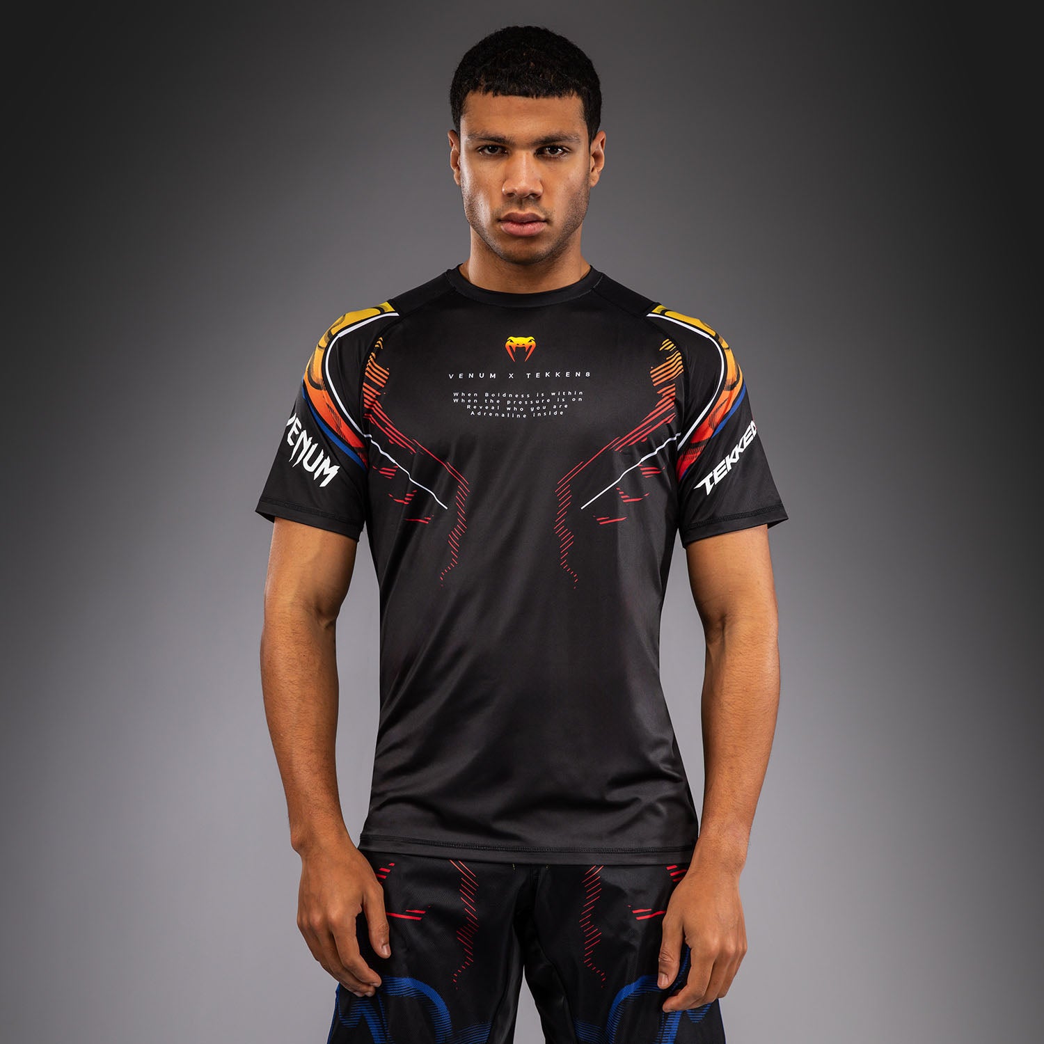 Venum x TEKKEN 8 Dry-Tech T-Shirt Yoshimitsu - Black/Orange - Venum