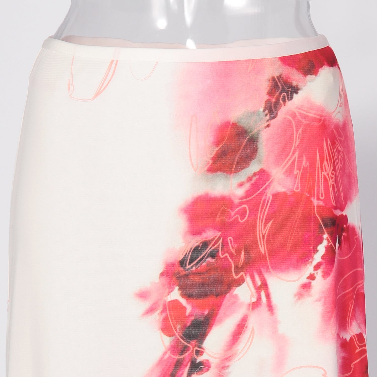 COMING SOON】Faded cherry blossom print net スカート｜VIVIENNE TAM