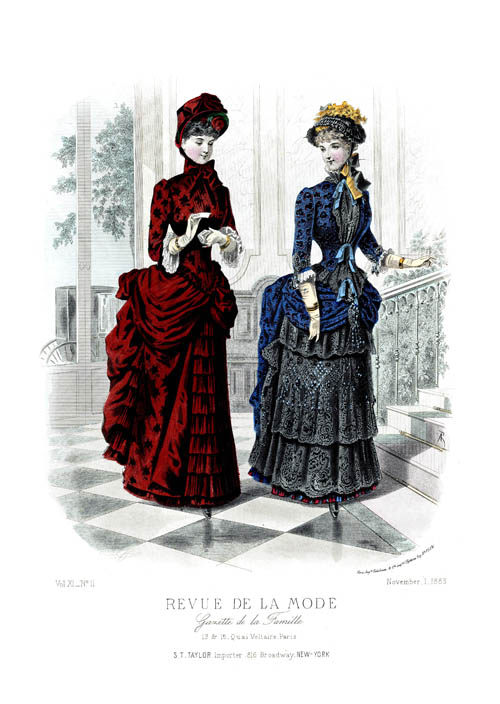 The Victorian Fashion Gallery: Revue de la Mode Color Prints