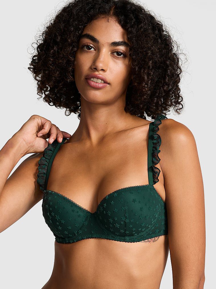 Wink Push-Up Balconette Bra Deep Forest | Victoria's Secret Australia